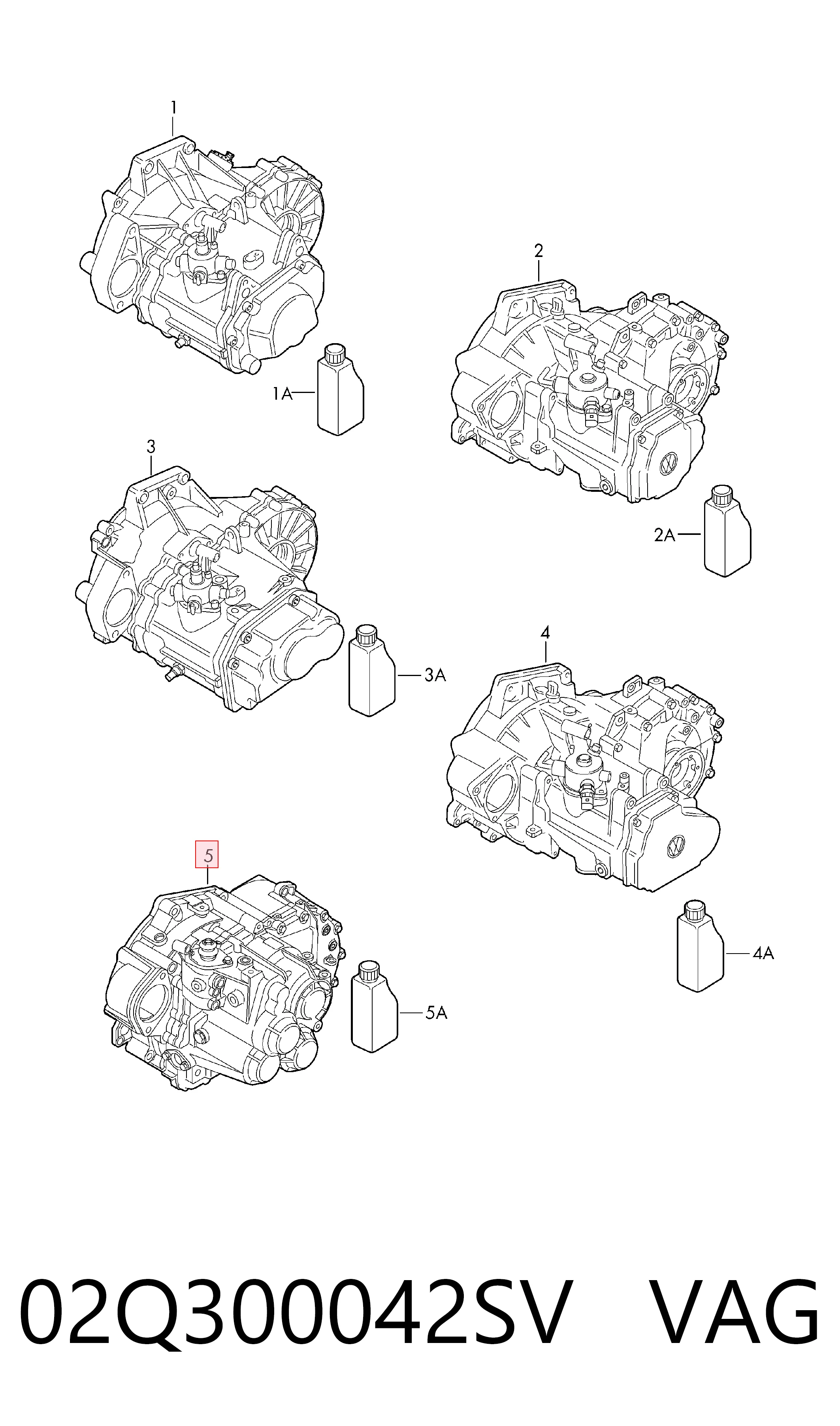 Transimisión manual para Volkswagen Golf V 1K1