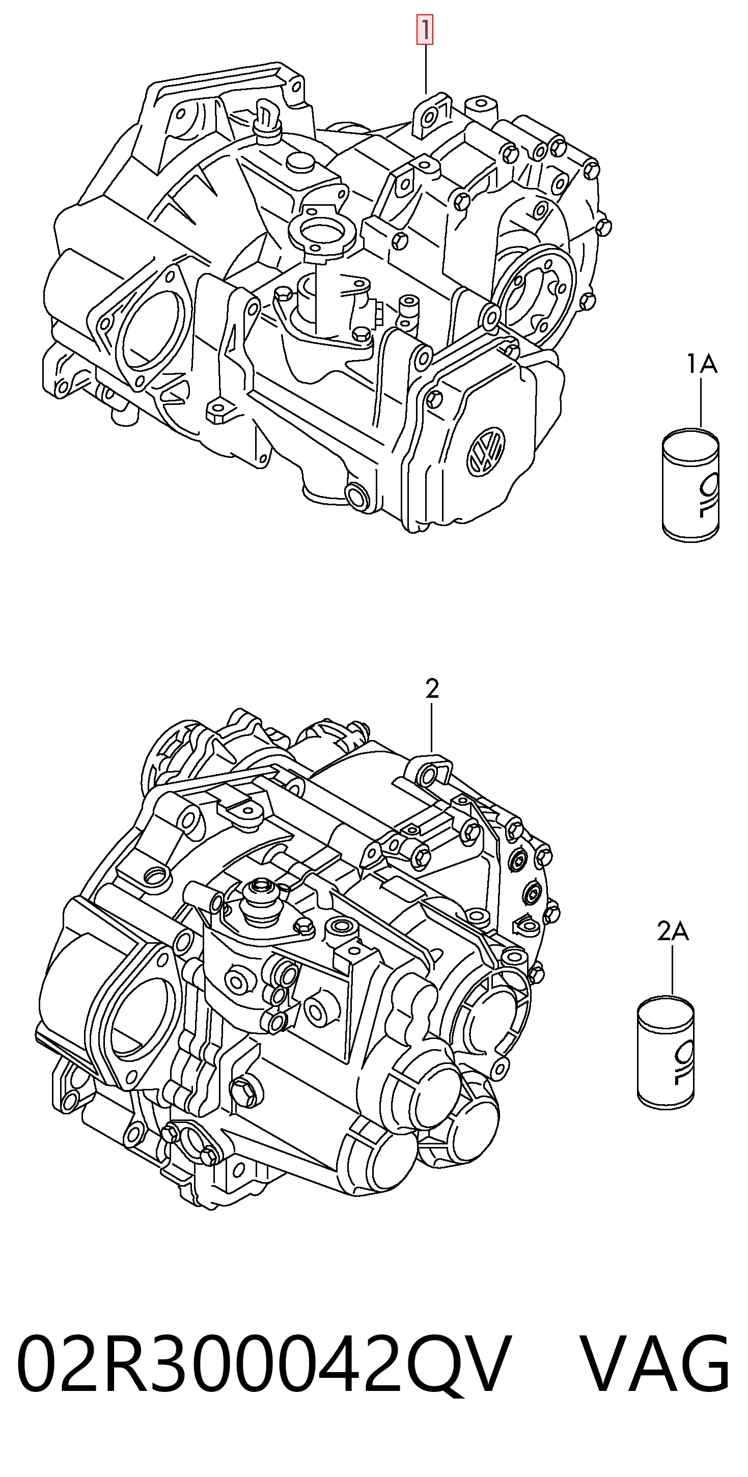 Transimisión manual para Volkswagen Touran II 1T3