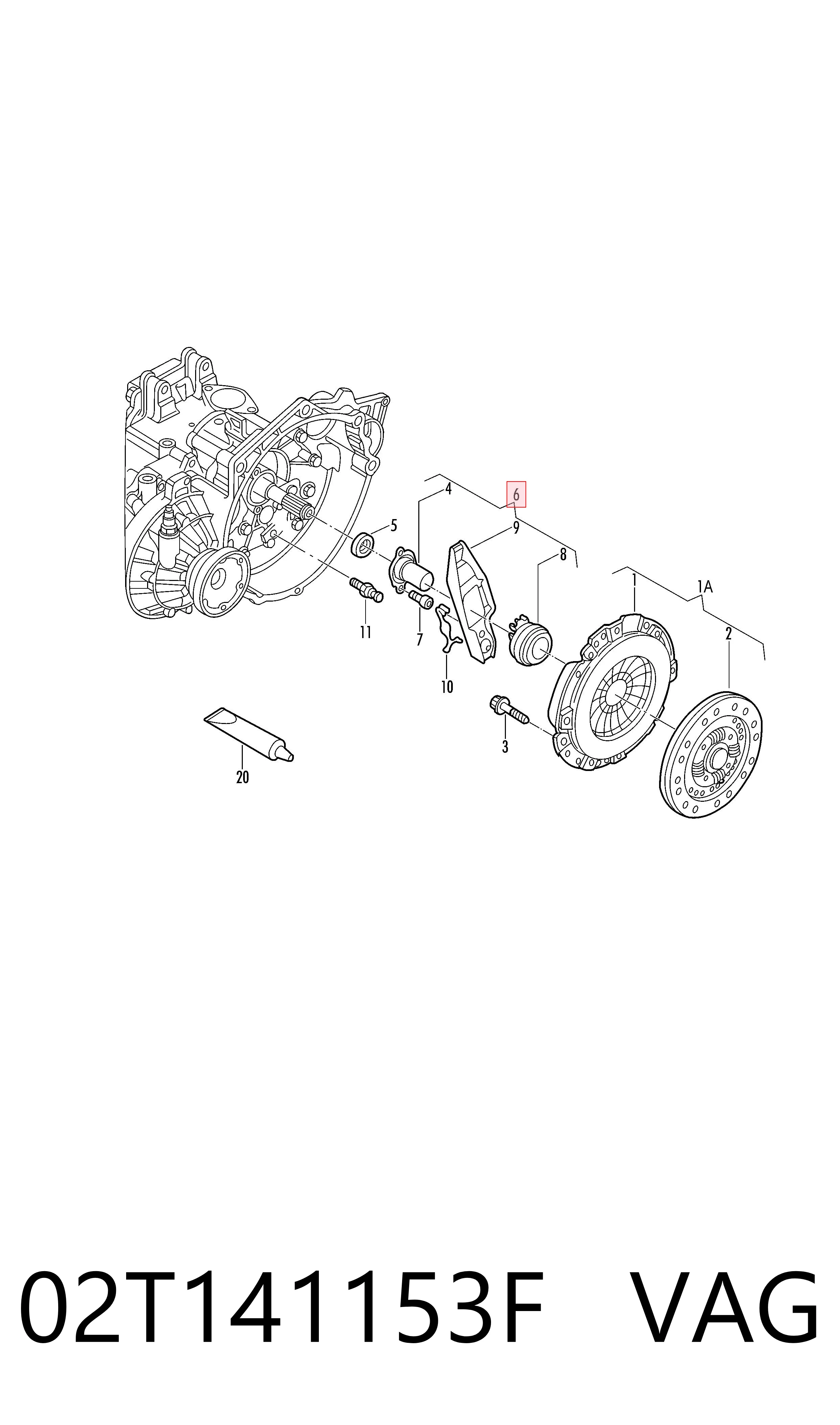  Cojinete de embrague Volkswagen Golf 8