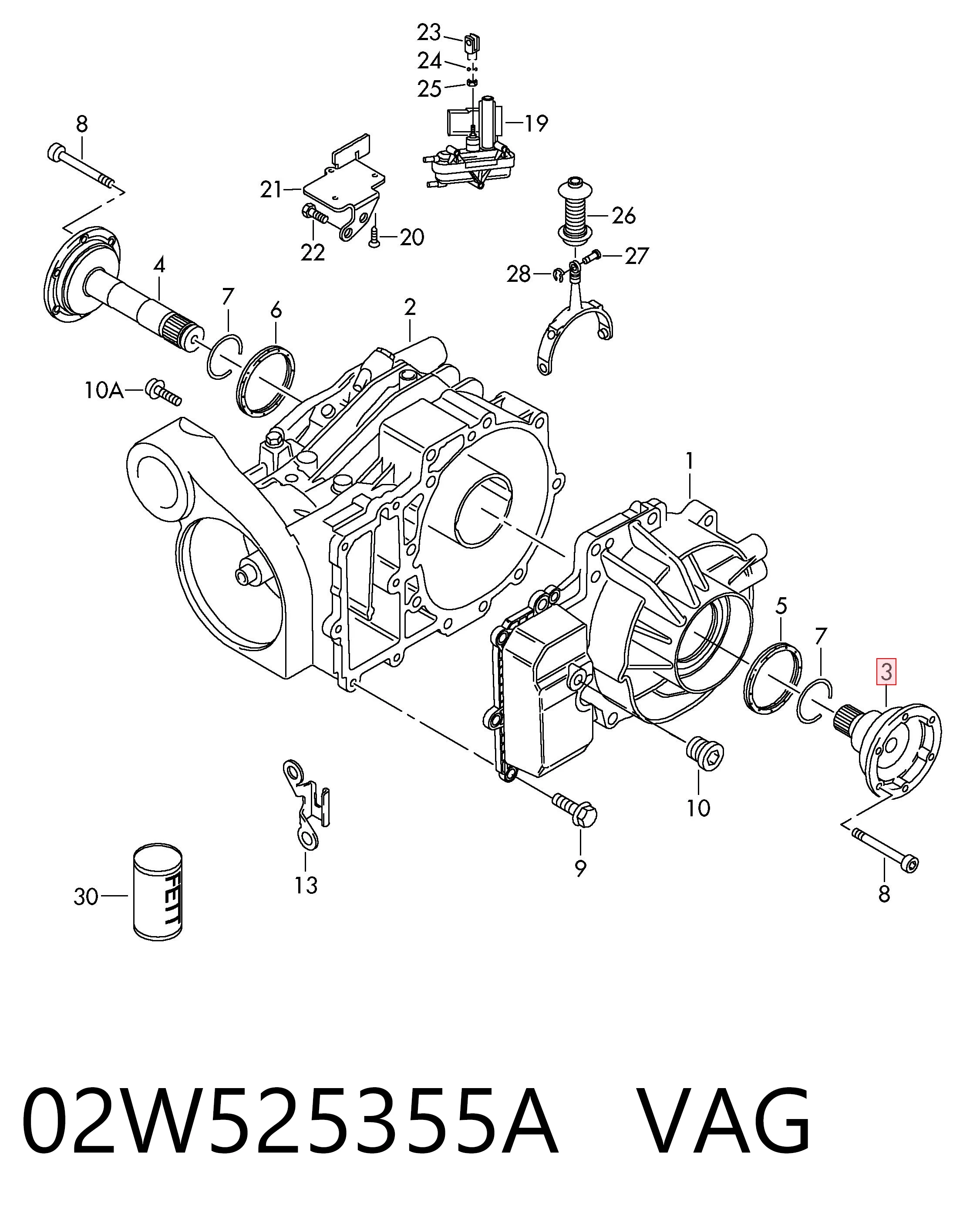 Comprar Semieje trasero Volkswagen Multivan  7HM, 7HN, 7HF, 7EF, 7EM, 7EN a bajo precio