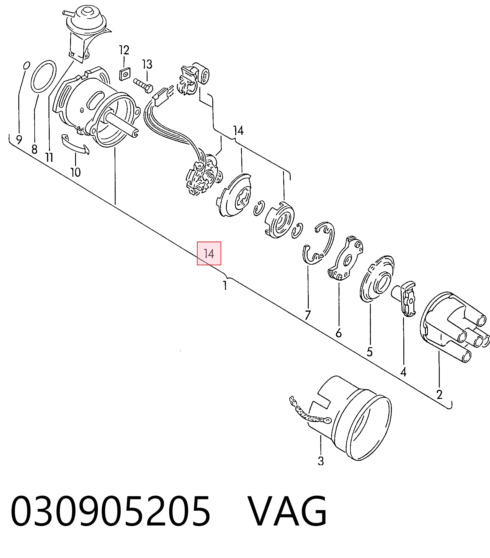 Sensor de efecto Hall Angli 11210