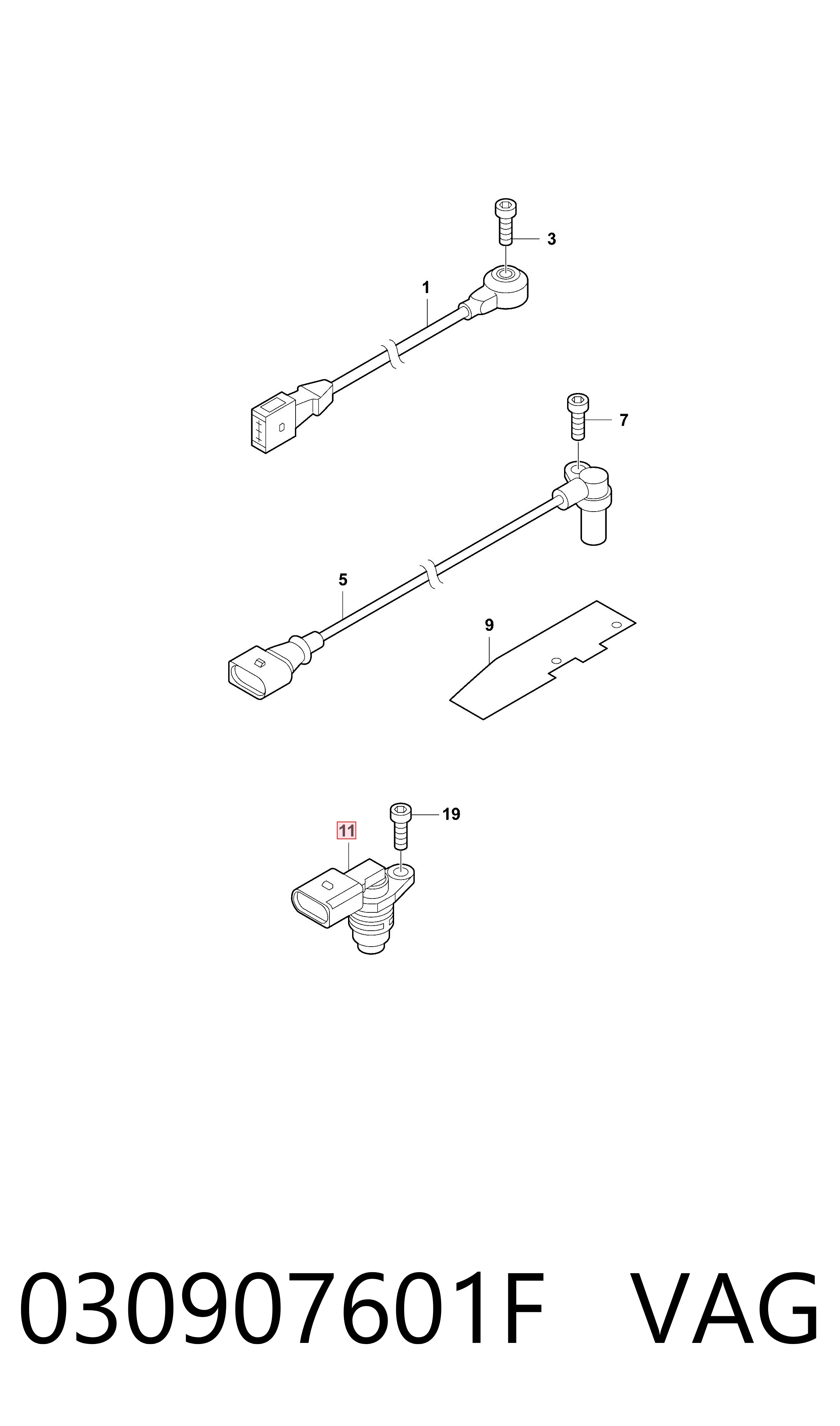 Sensor de posición de árbol de levas Audi Q7  (4LB)
