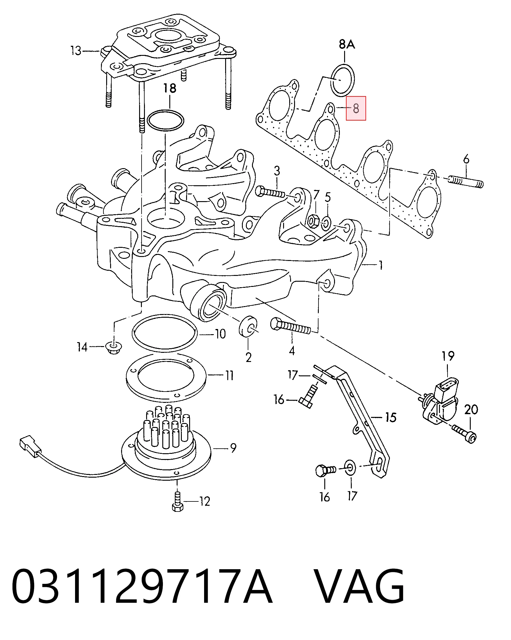 Comprar Junta de colector de admisión Volkswagen Polo II 86C