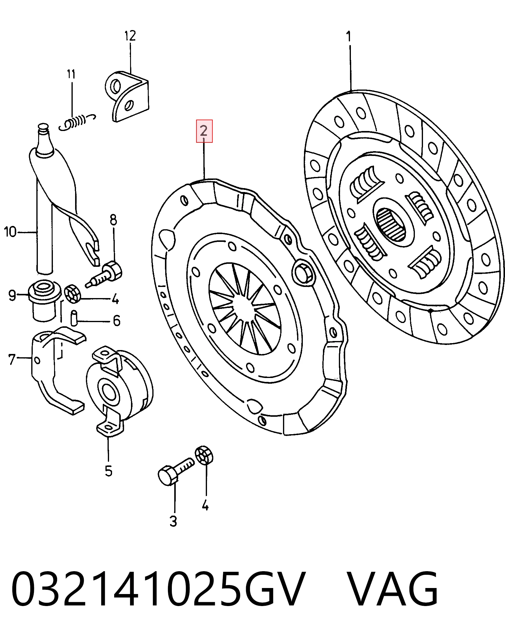 Plato de presión de embrague Skoda Felicia I hatchback (791, 6U1) (1994 - 1997) precio, desde 46,80 EUR