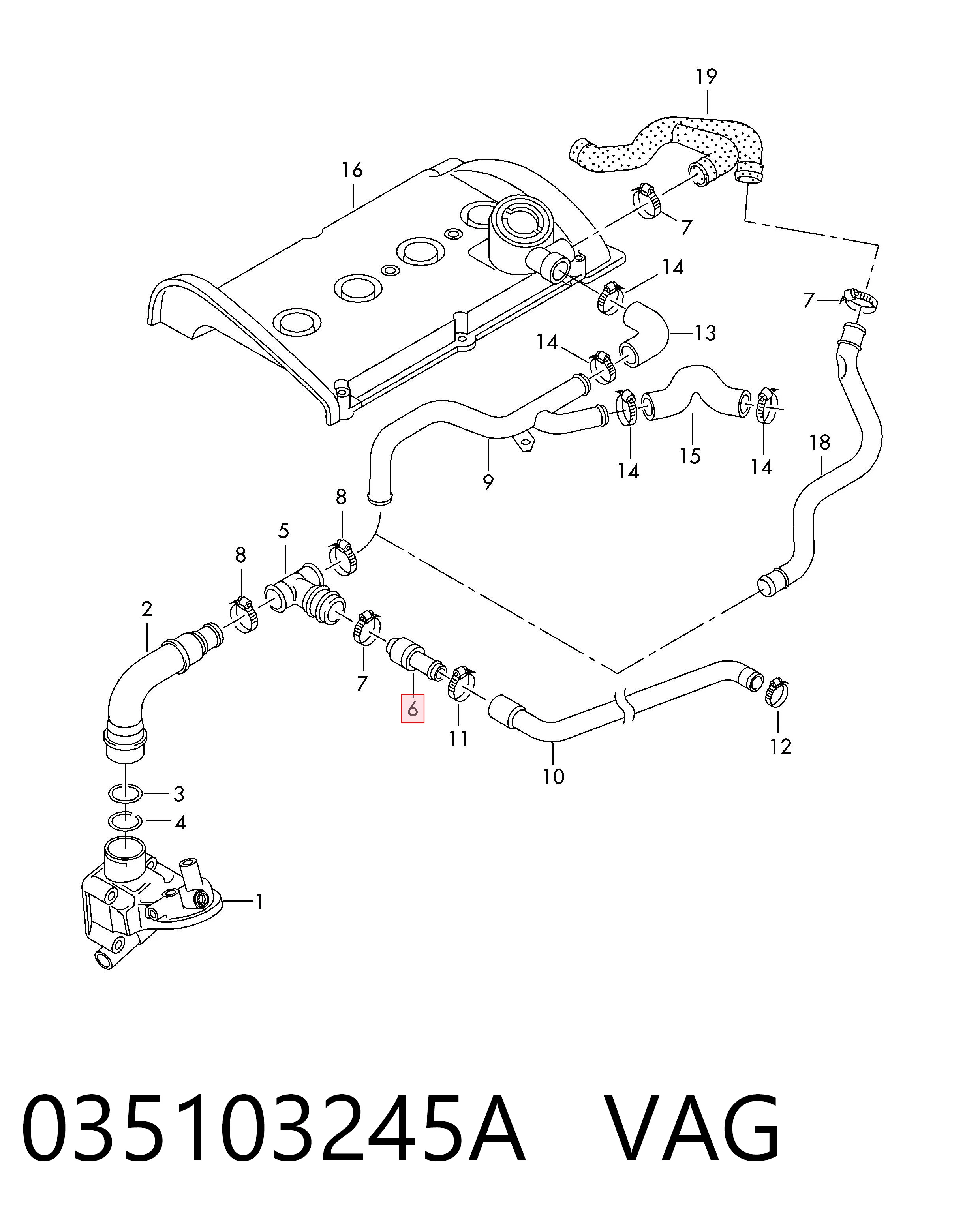 Comprar Válvula PCV de ventilación de gases del cárter Audi 80  82 a bajo precio
