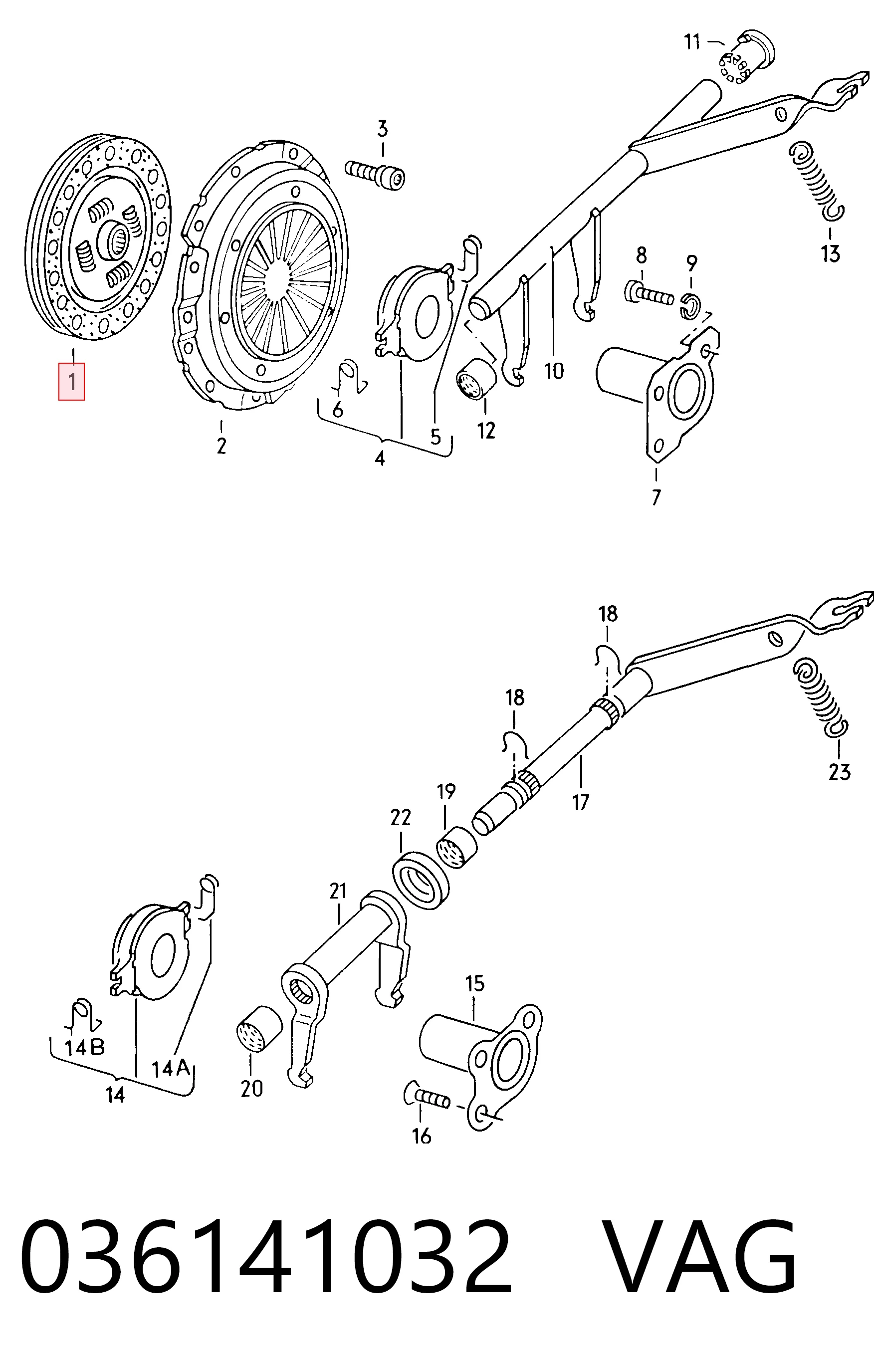 Embrague de disco Audi 80  desde 50,96 €