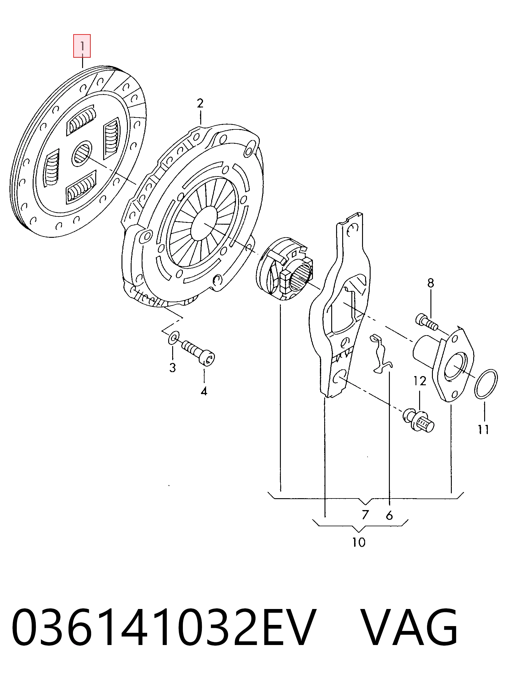 Embrague de disco Seat Leon II
