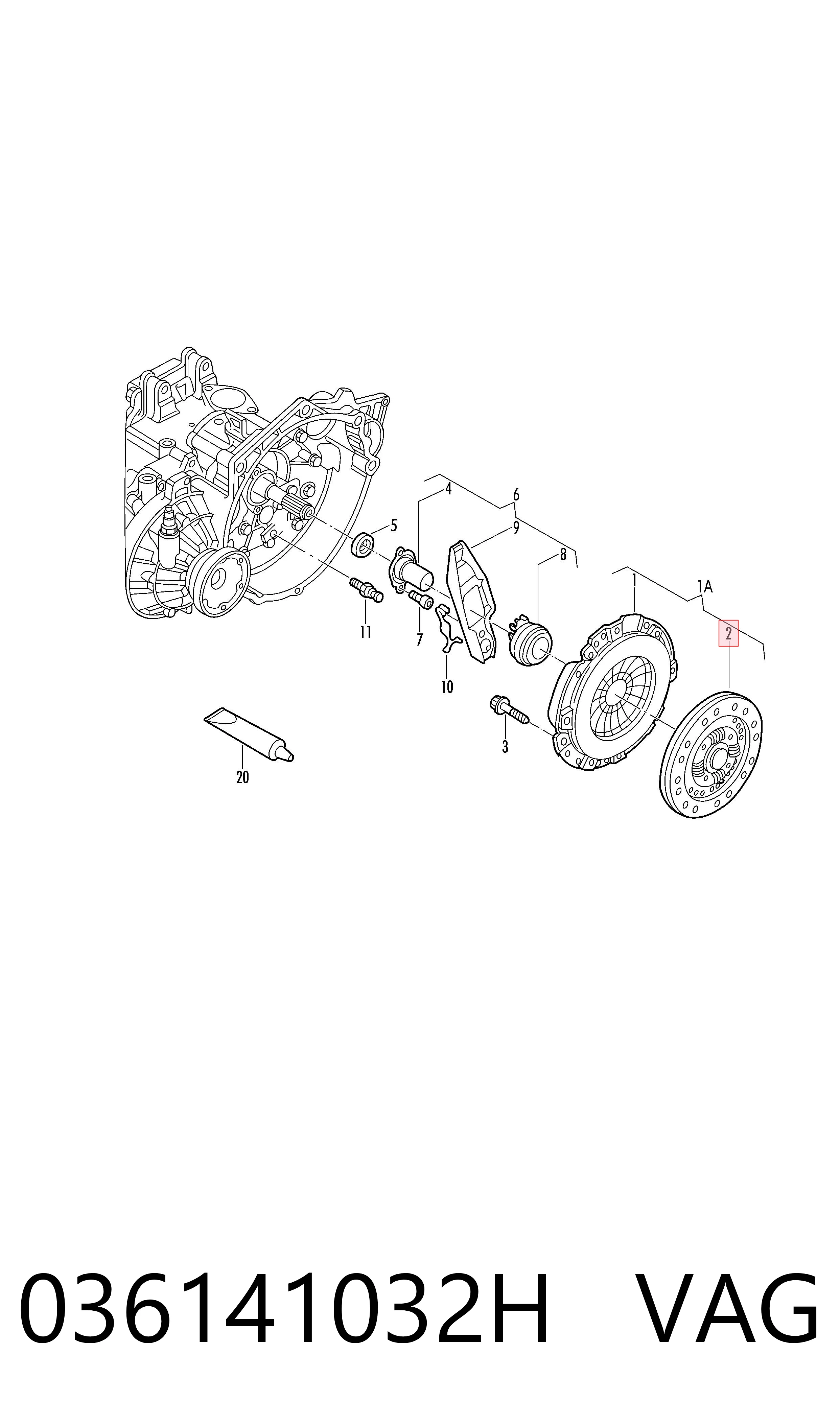 Comprar Disco de embrague Audi A3  8PA a bajo precio
