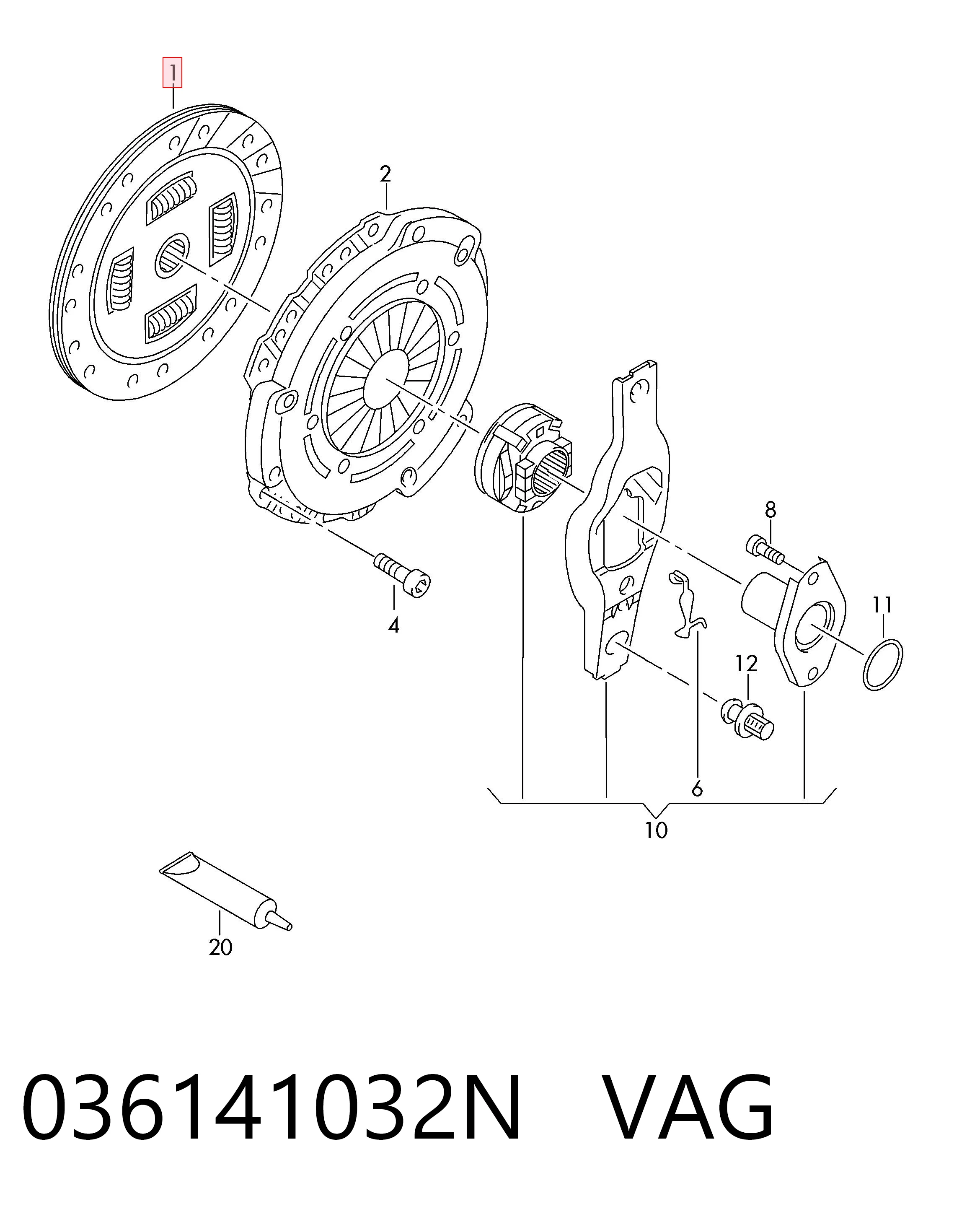 Disco de embrague para Seat Leon II 1P1