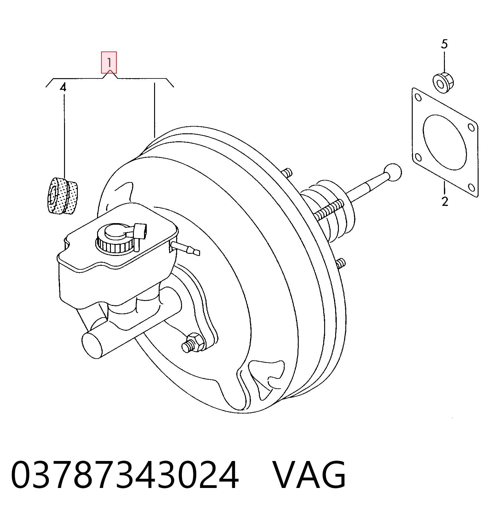 Servofreno de vacío Volkswagen Caddy III desde 85,67 €