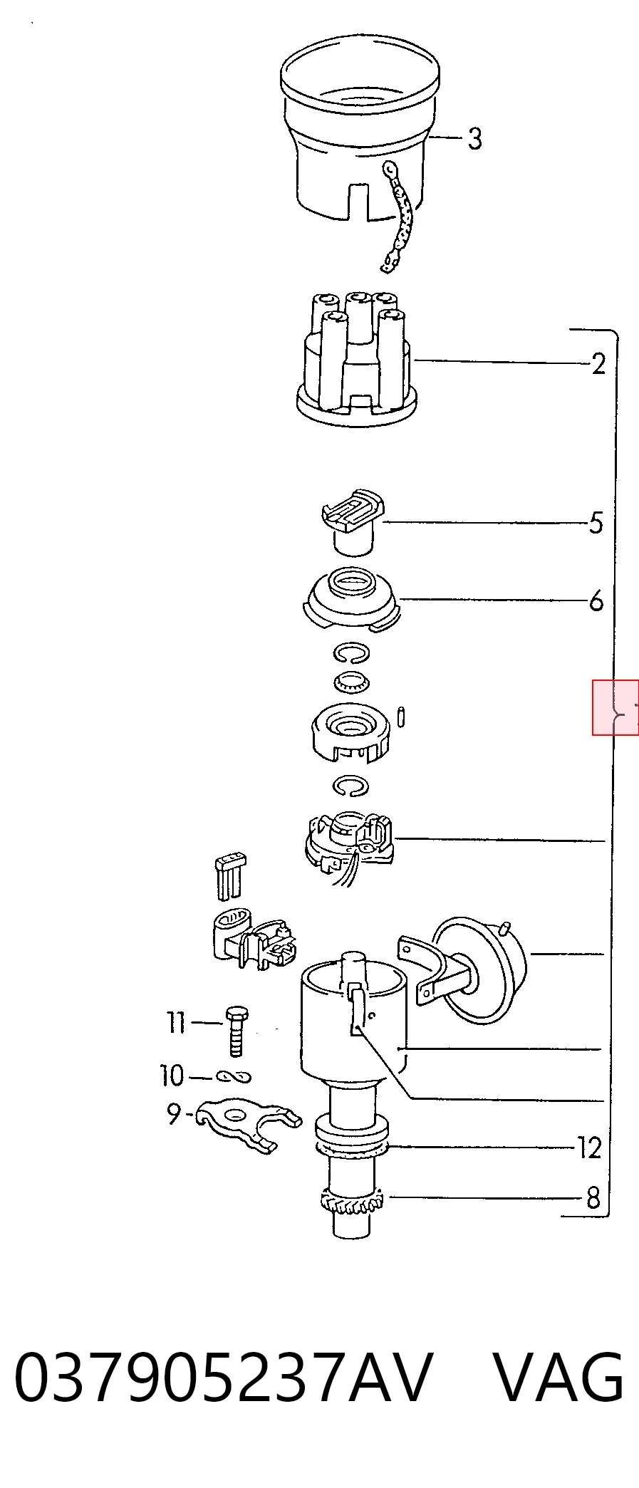 Comprar Distribuidor de encendido Audi 80  89, 89Q, 8A a bajo precio