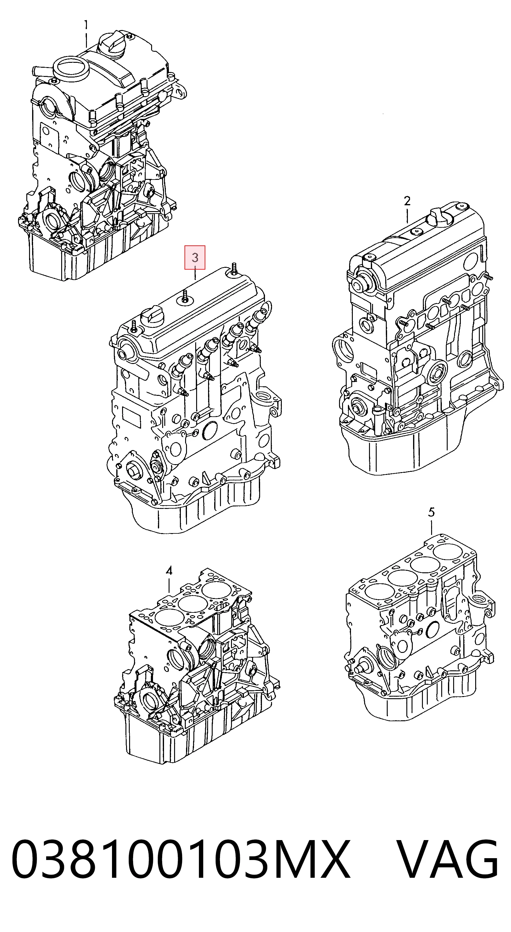 Motor completo para Skoda Fabia I 6Y5