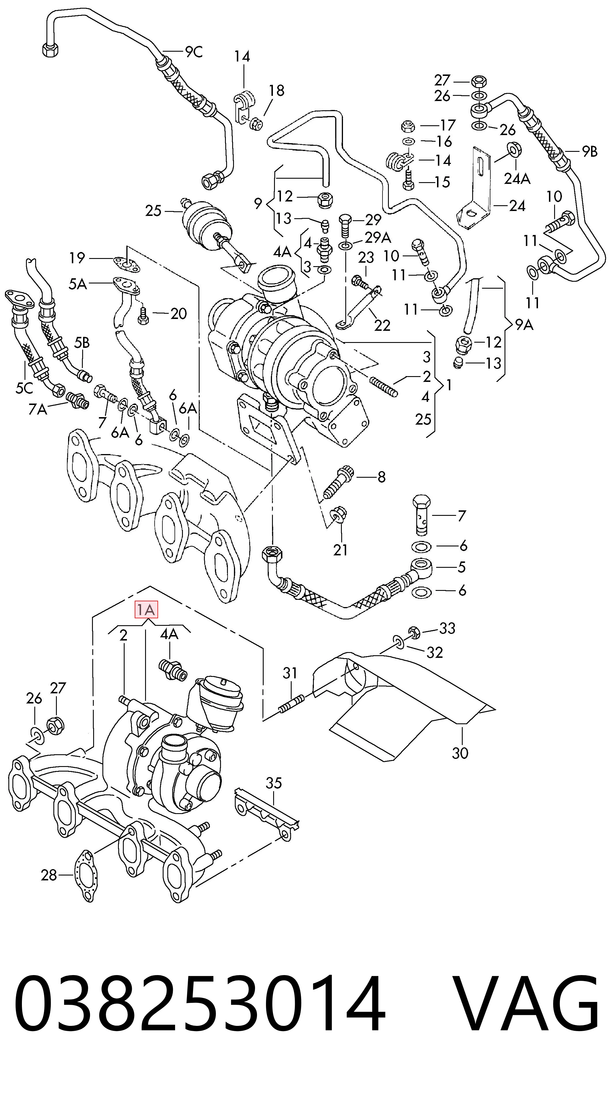 Turbocompresor 54399700047 VAG
