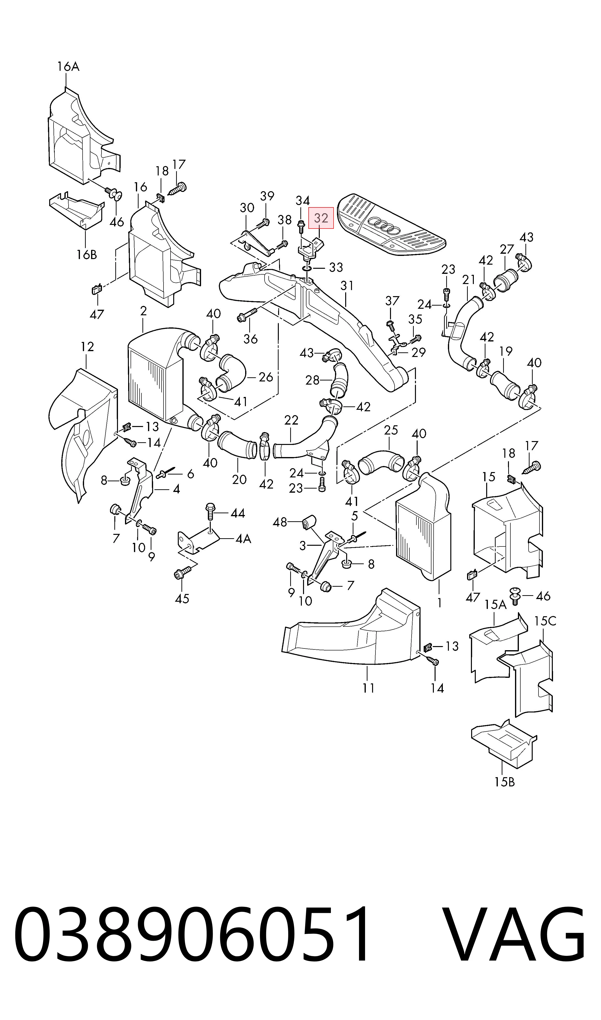 Comprar 038906051 VAG Sensor de presión de sobrealimentación