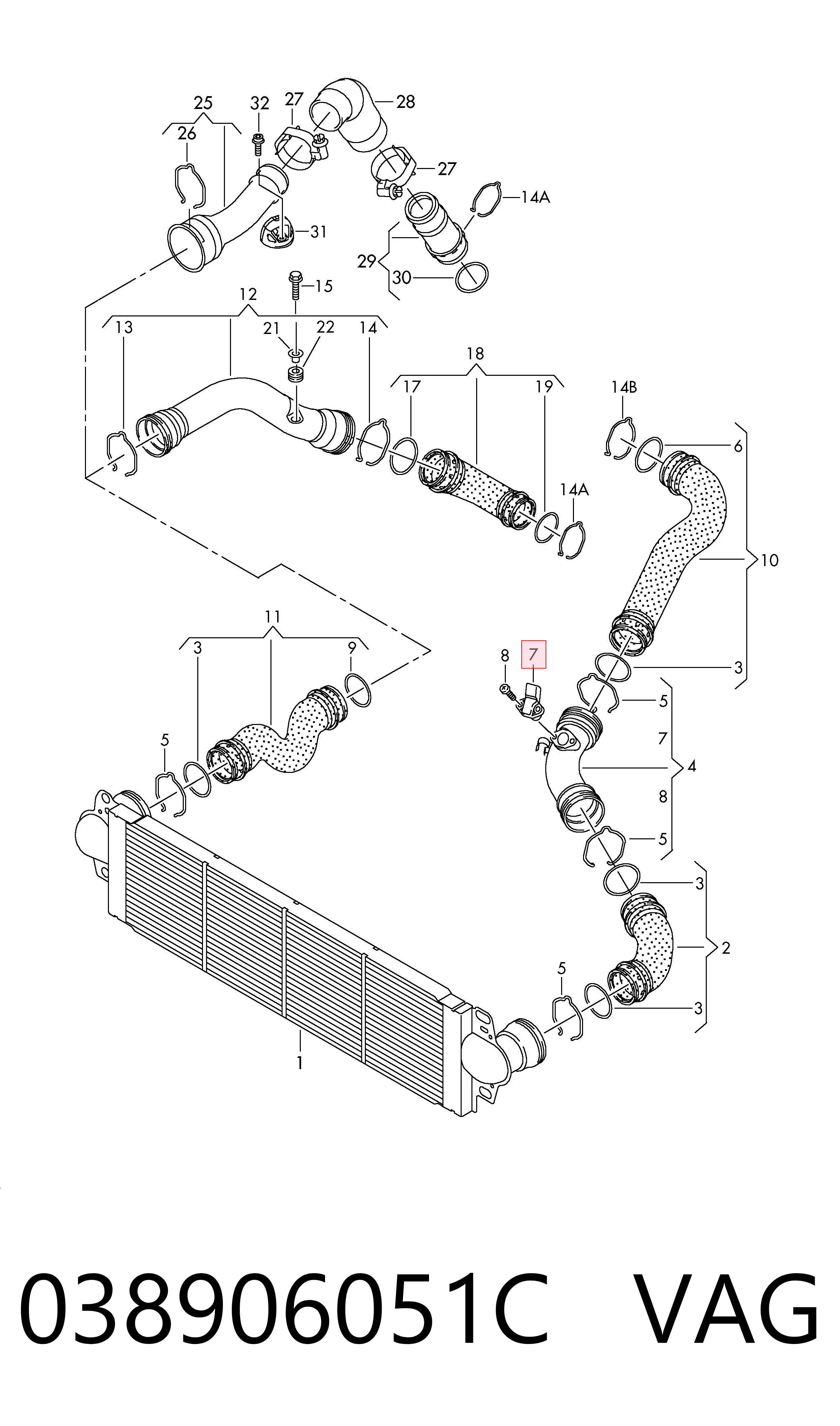 Comprar 038906051C VAG Sensor de presión de sobrealimentación