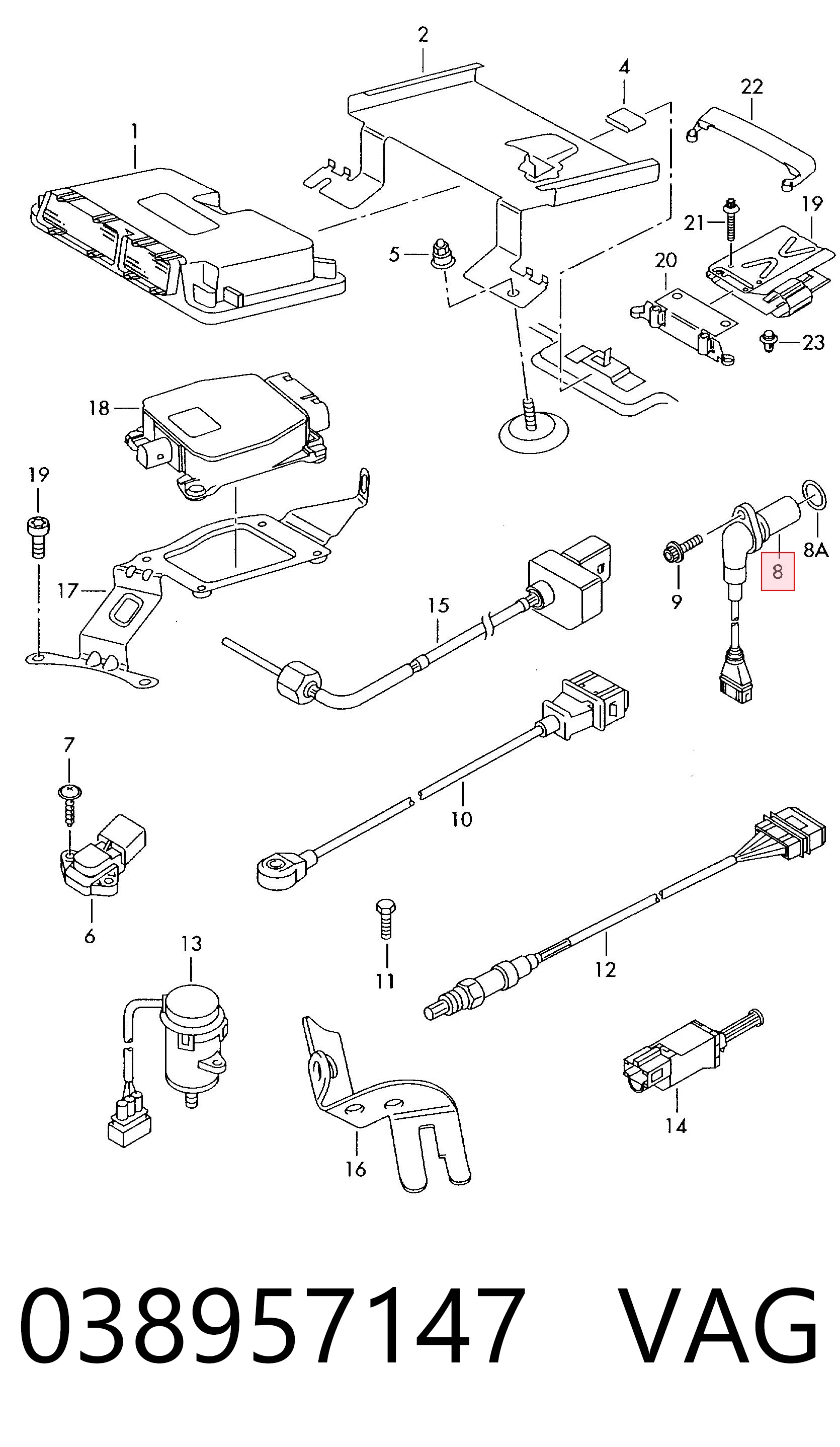 81162 NGK Sensor de posición del cigüeñal
