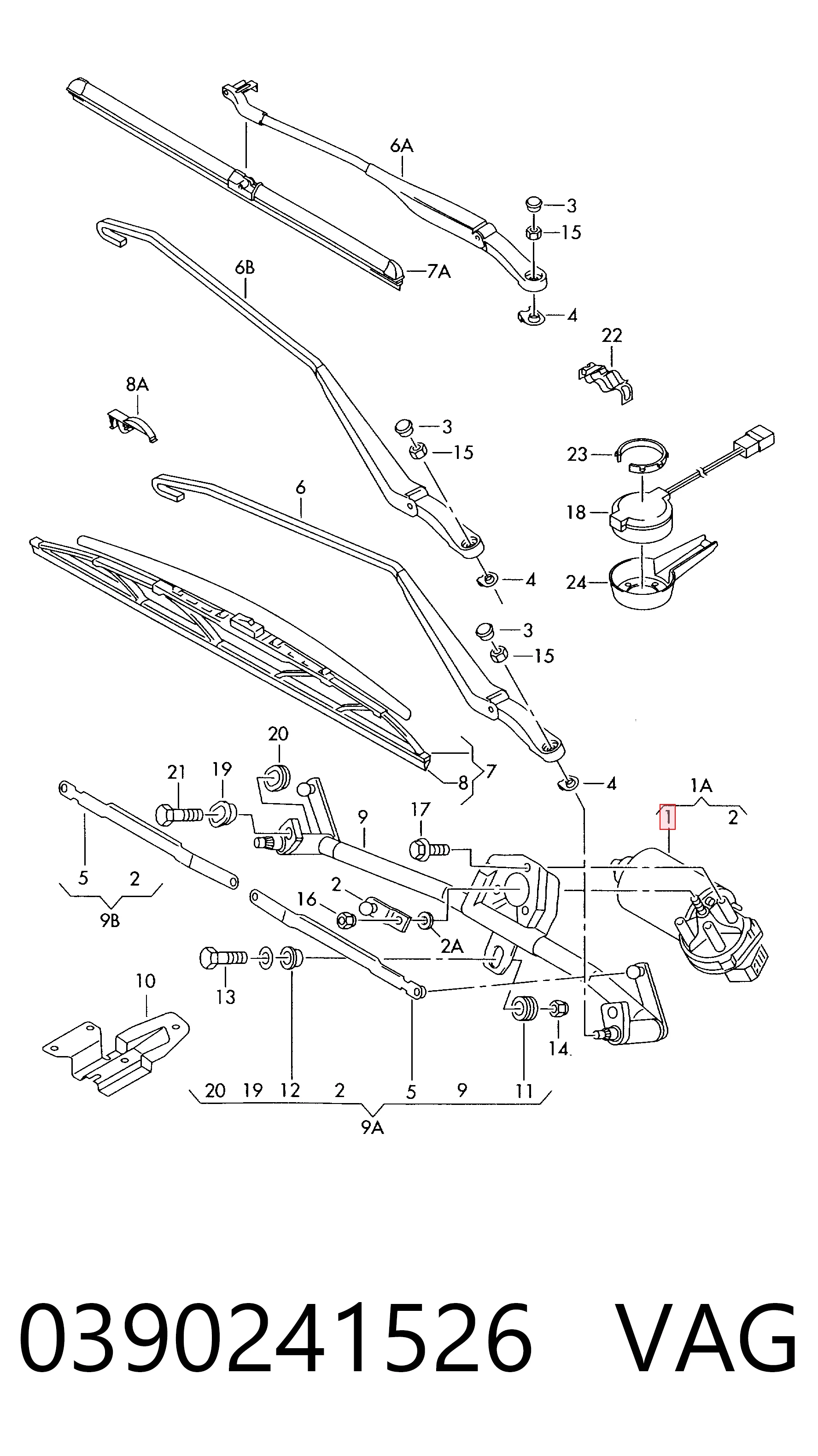  Motor limpiaparabrisas Seat Ibiza 3