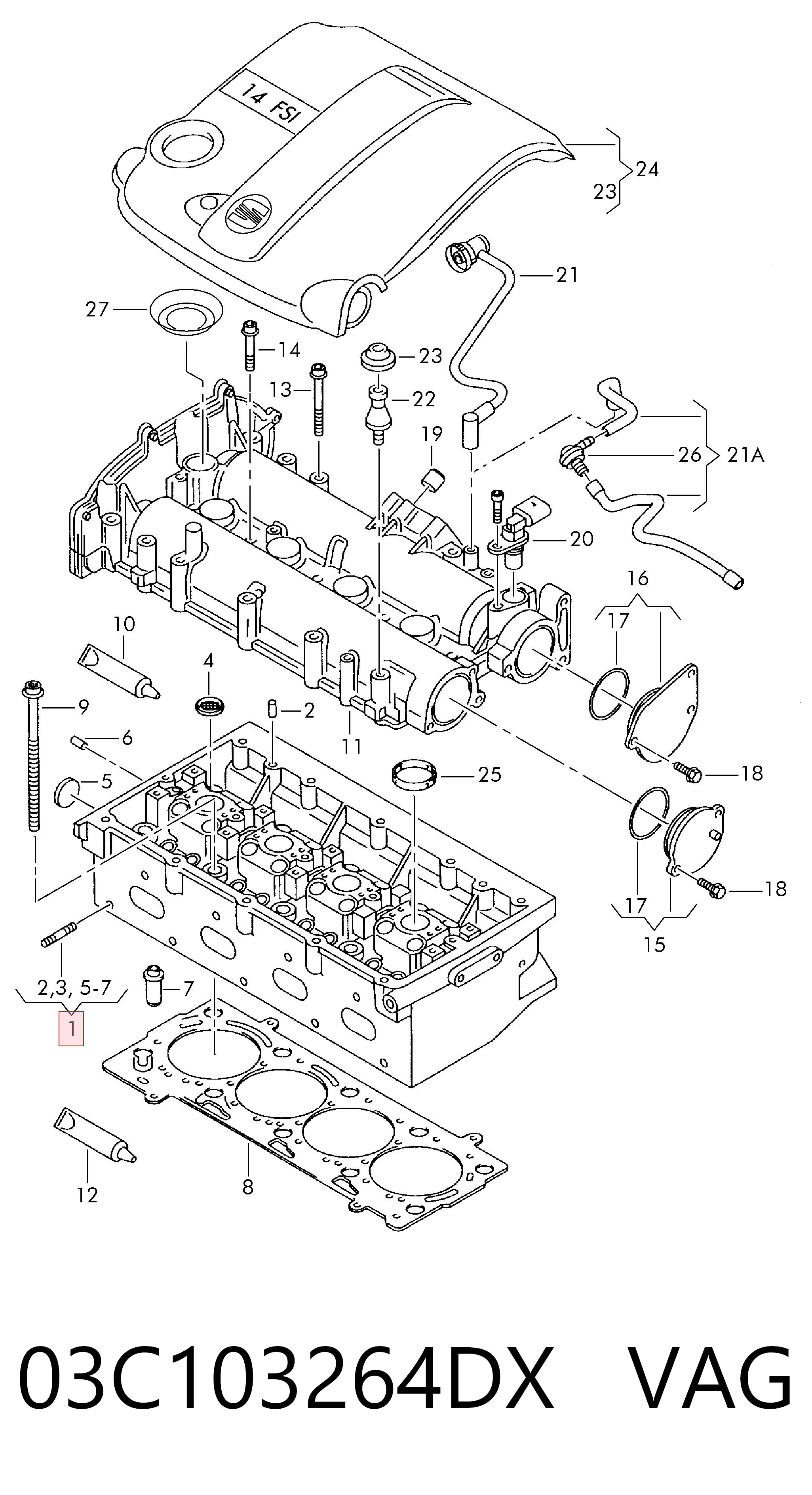 03C103264DX VAG