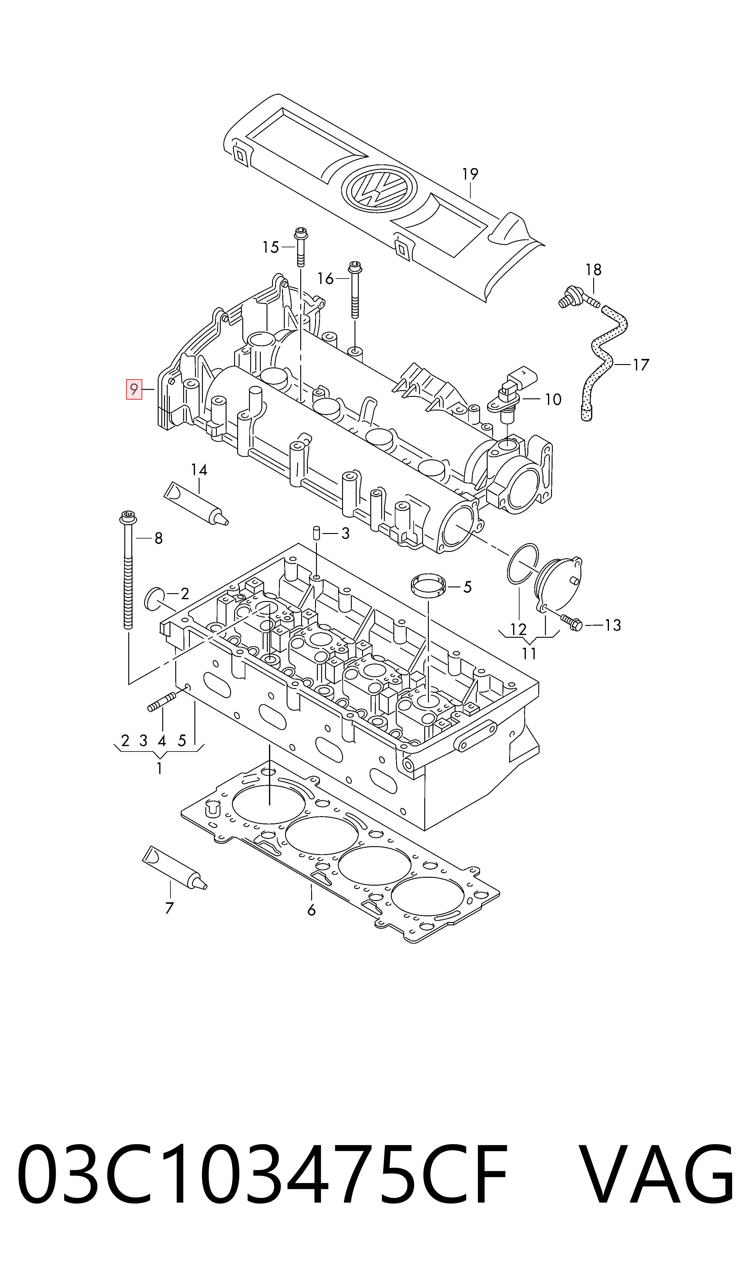 03C103475CF VAG