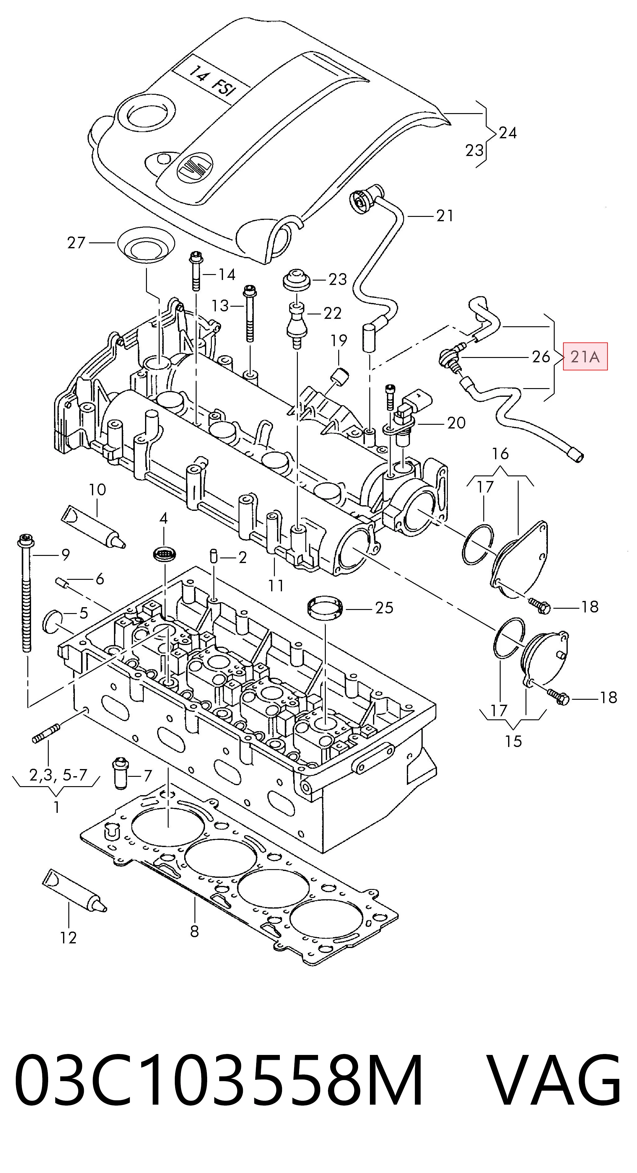Comprar 03C103558M VAG 