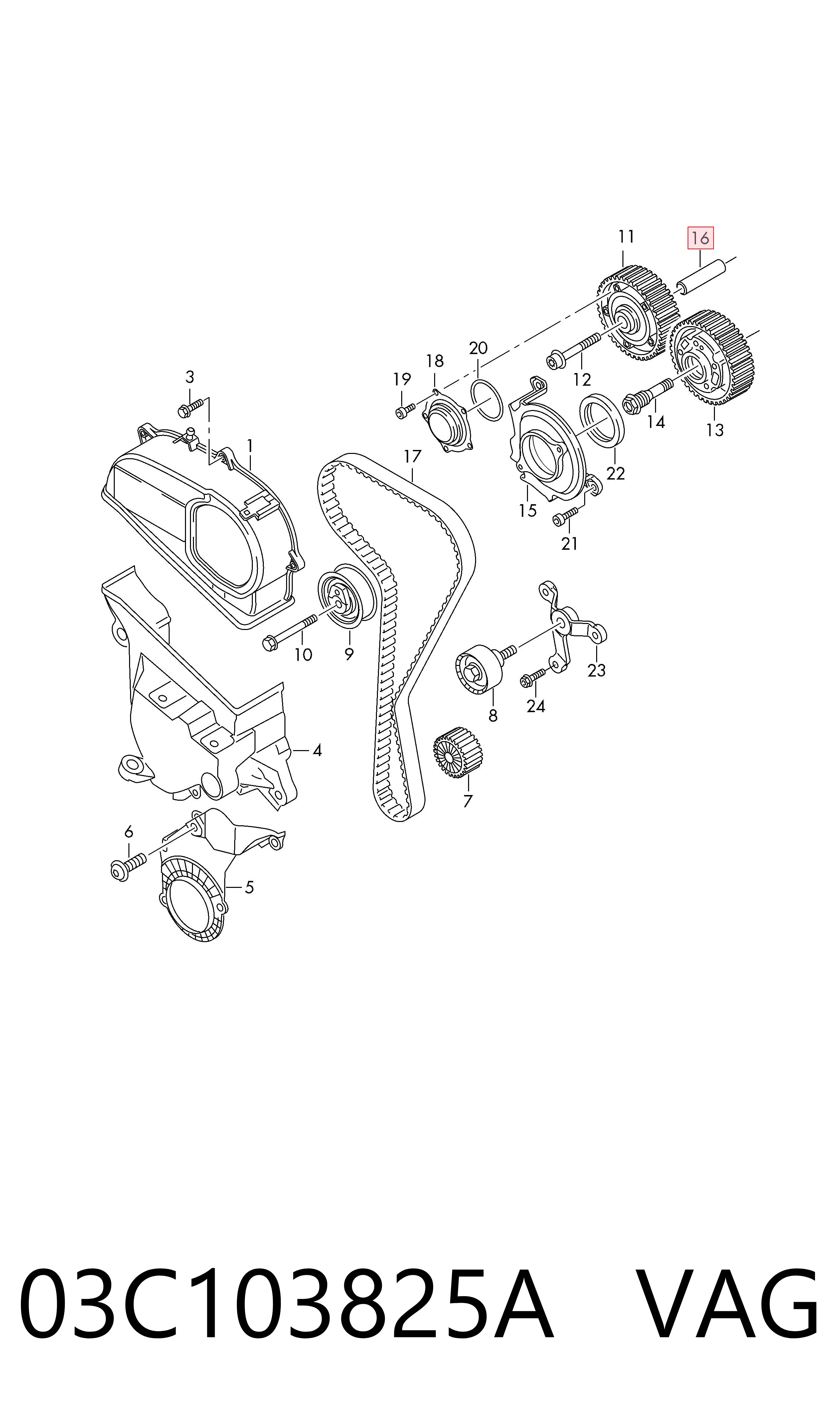  VAG 03C103825A precio, desde 4,16 EUR