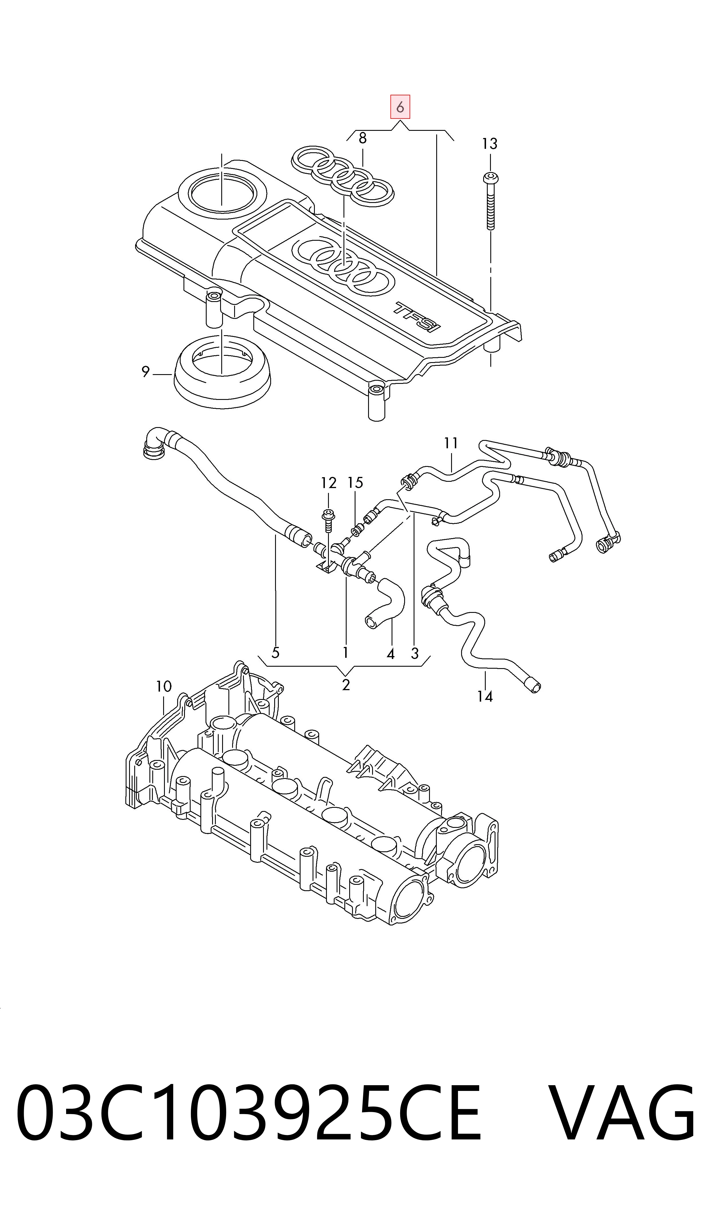 Comprar Tapa motor Seat Altea  5P1