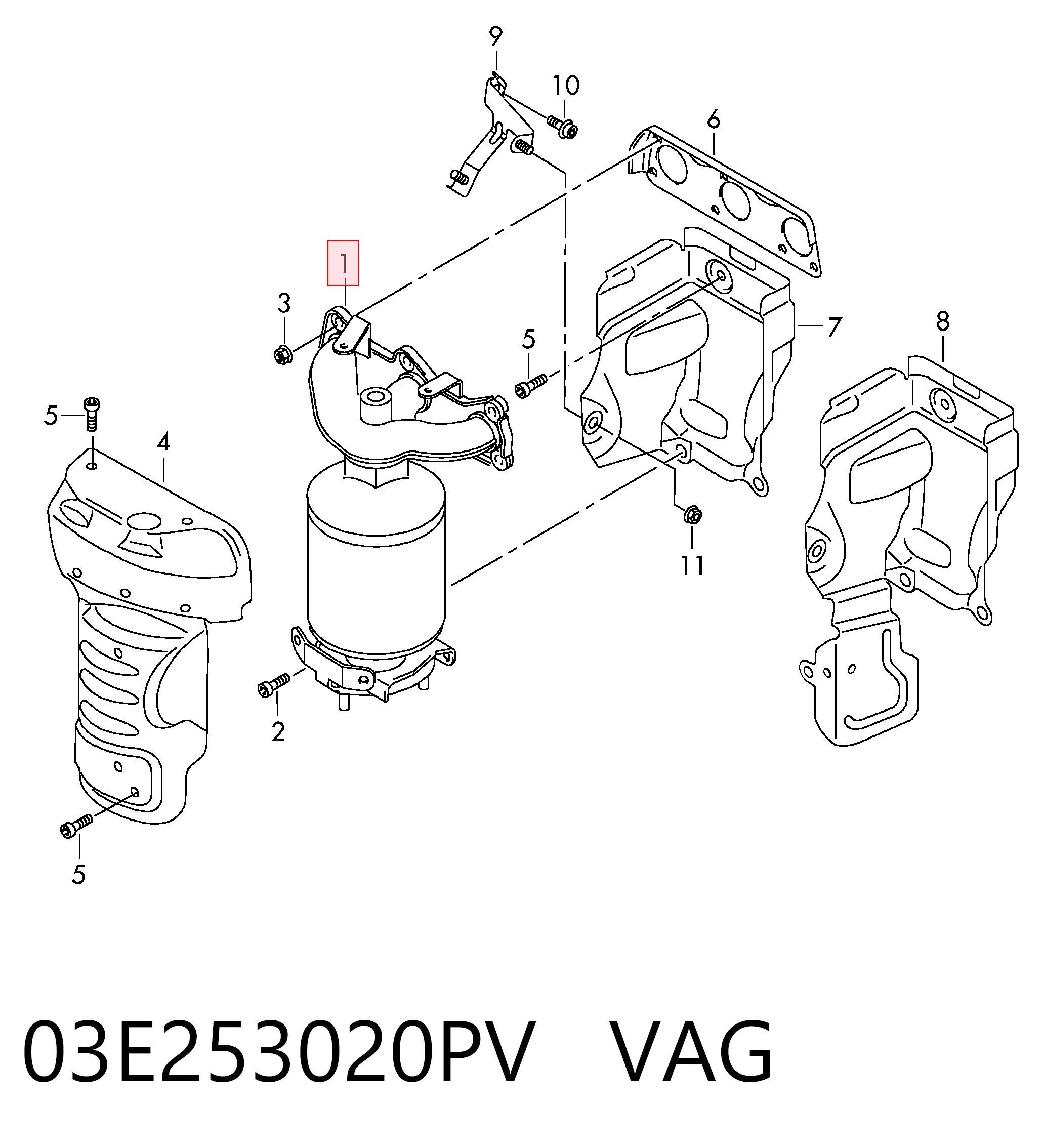 Catalizador para Skoda Fabia 6Y5