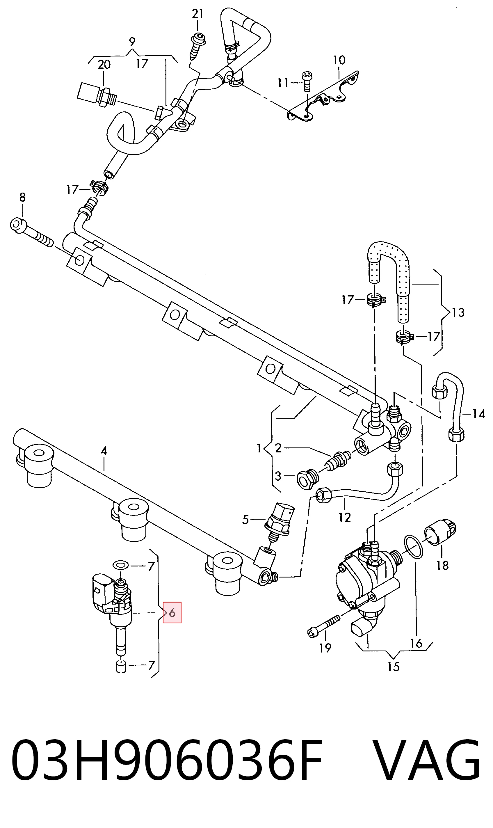 Inyectores VAG 03H906036F precio, desde 156,51 EUR