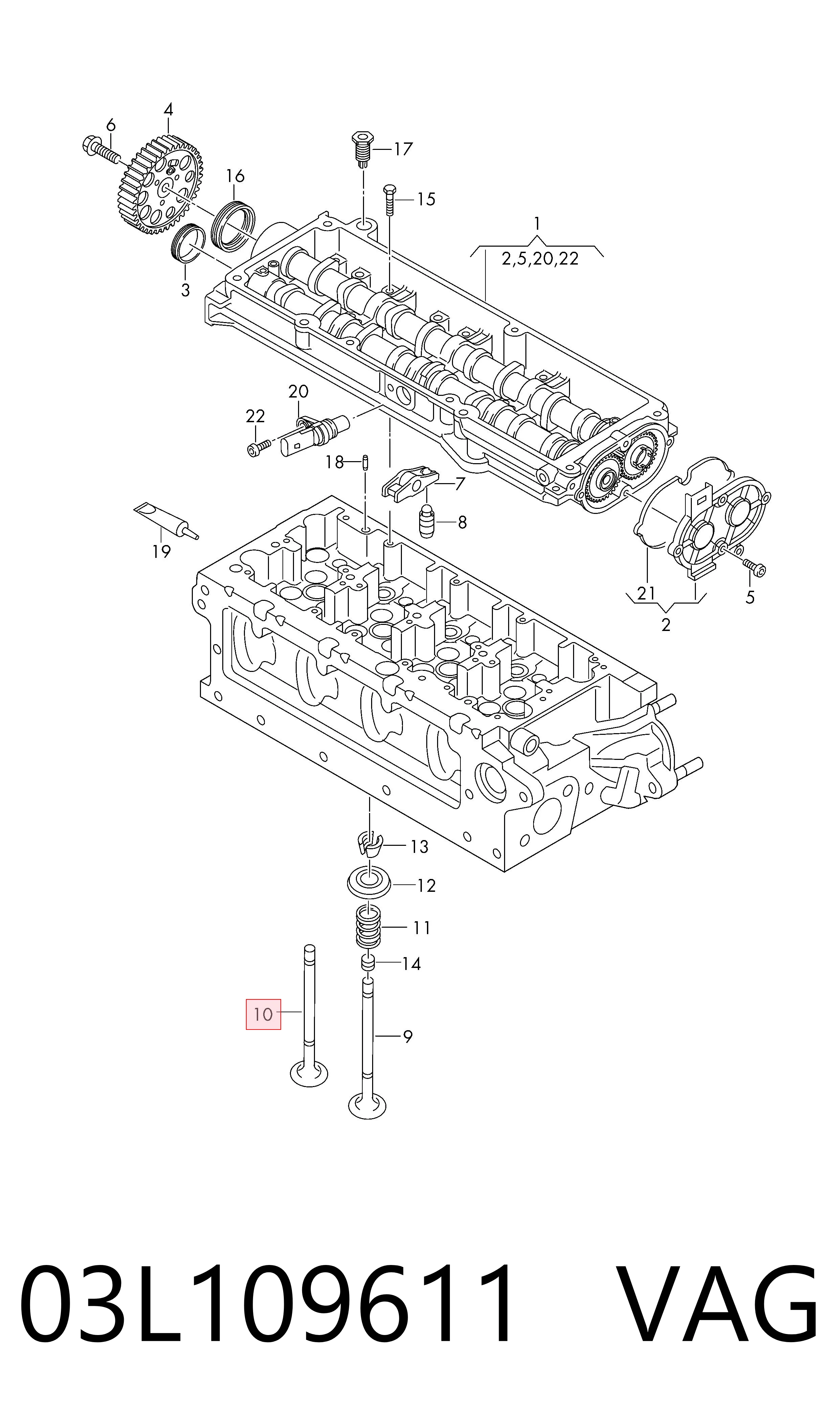 Válvula de escape VAG 03L109611 precio, desde 9,95 EUR