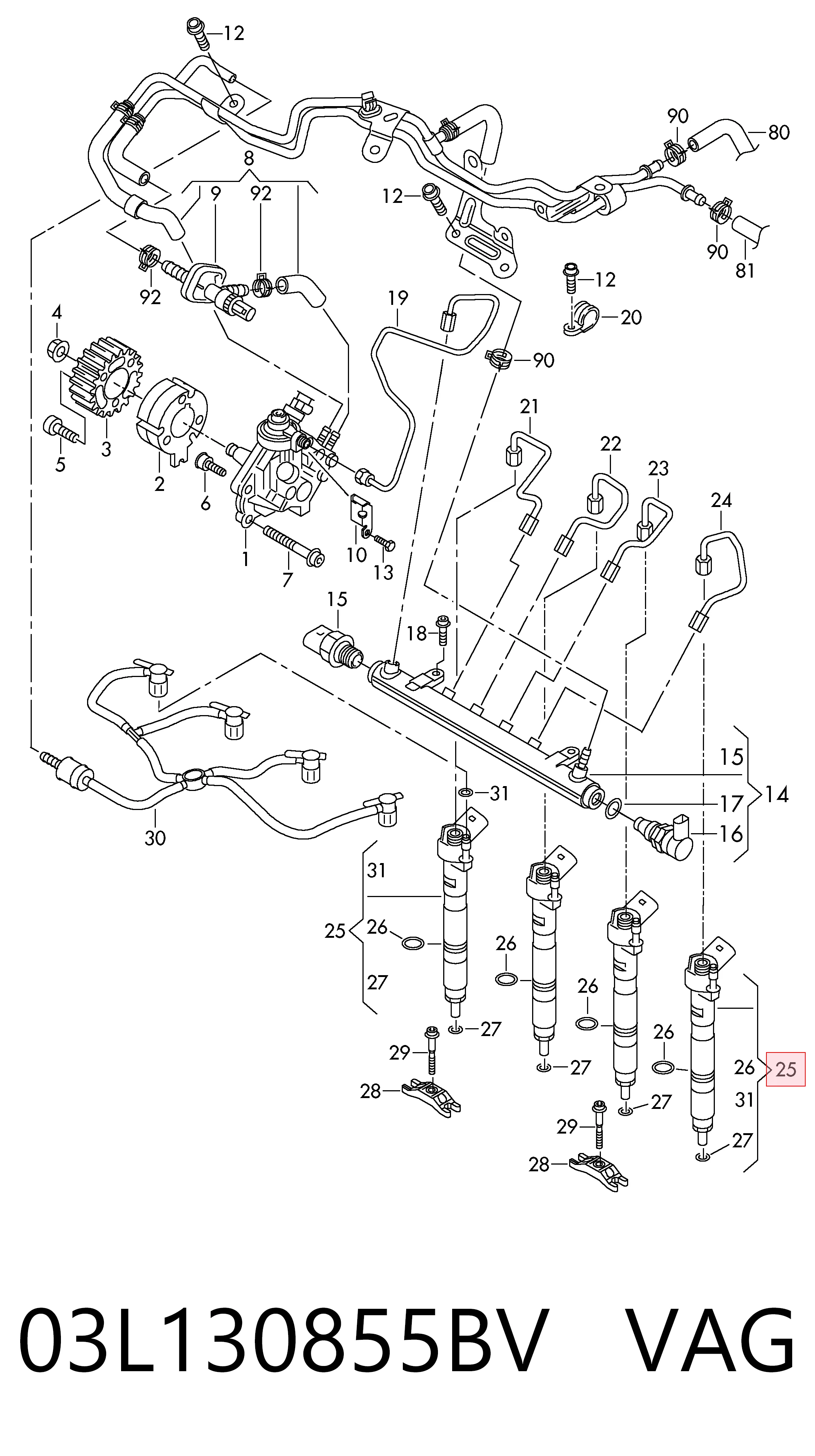03L130855BV VAG