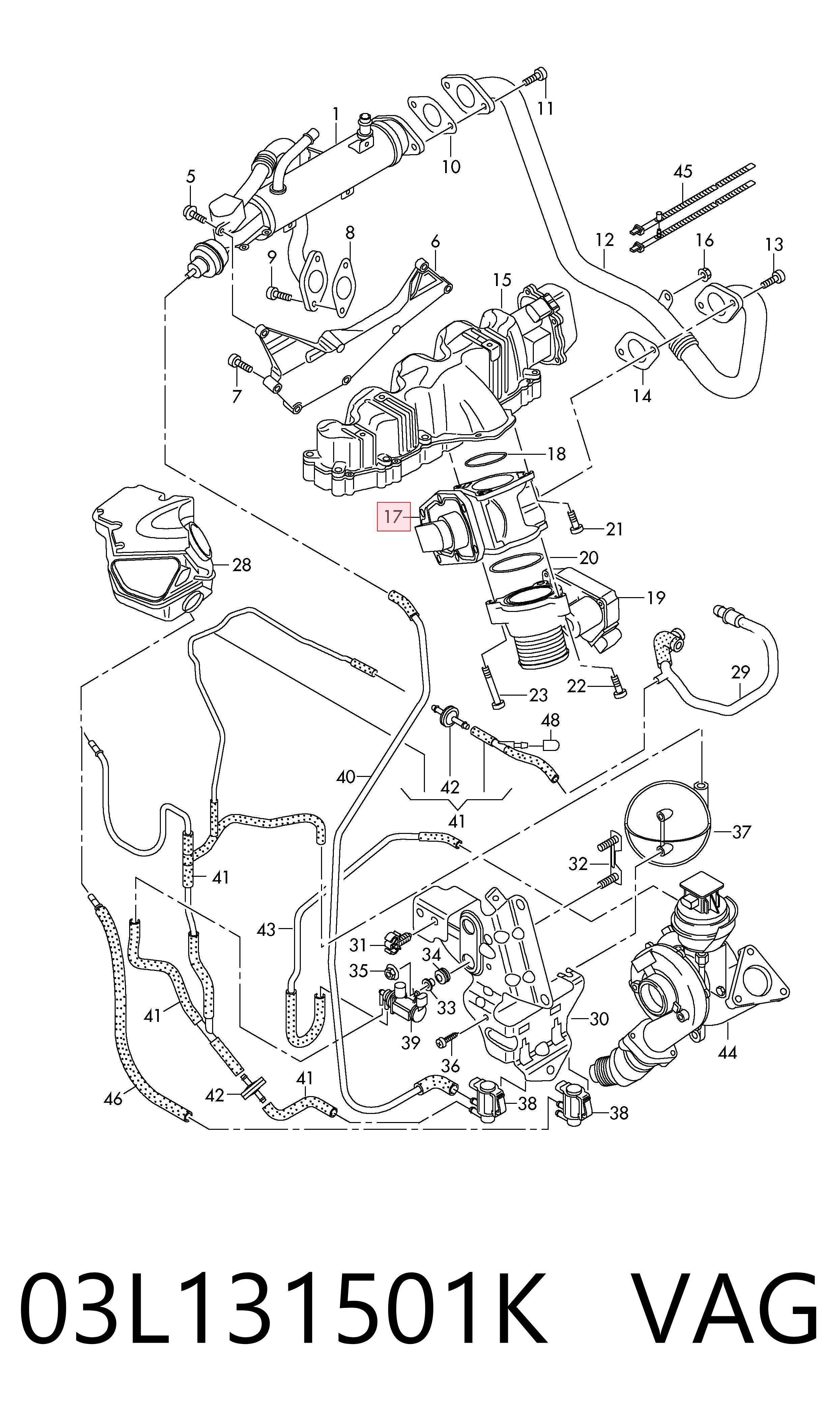 03L131501K VAG Válvula EGR