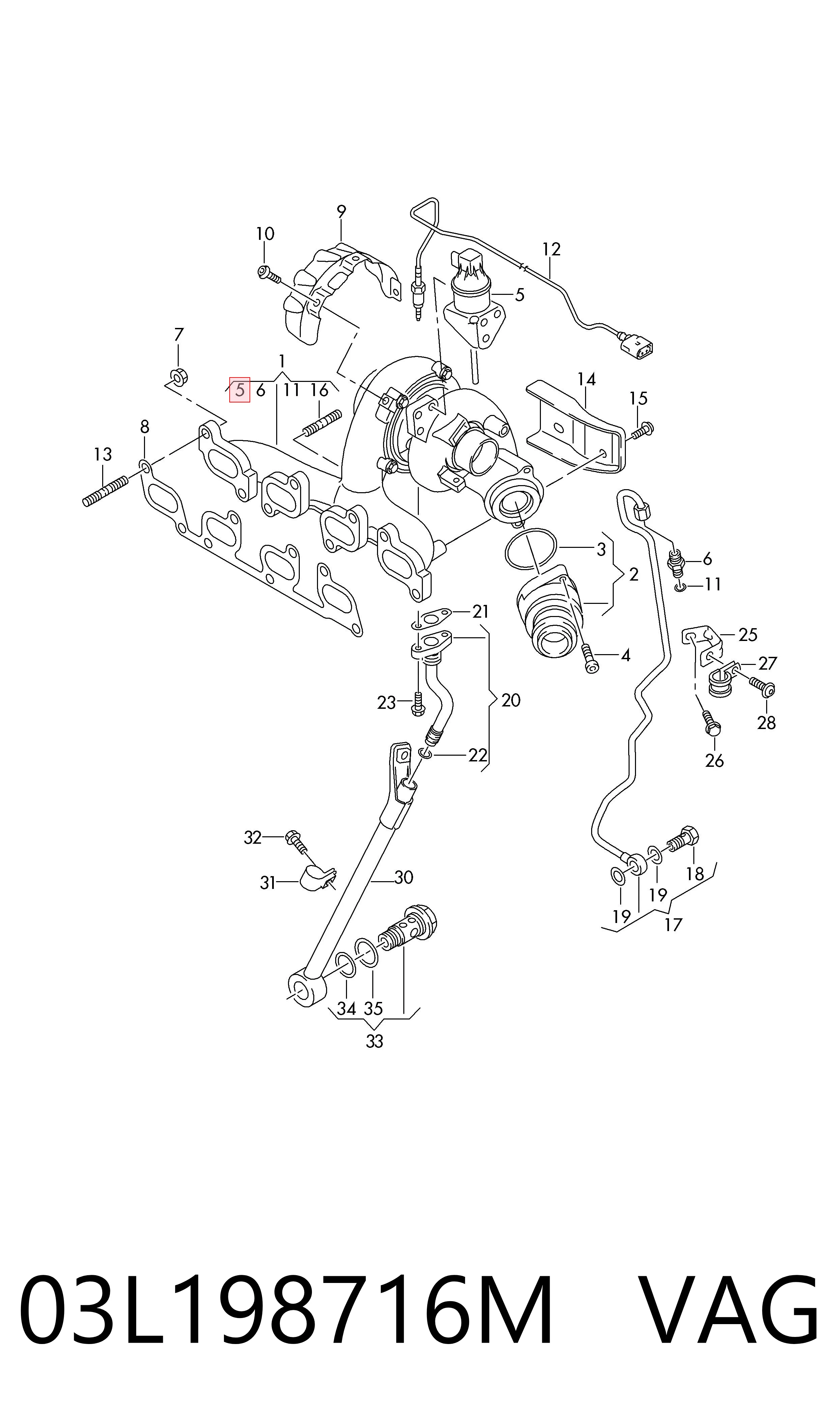 Actuador del turbo 30198017 AND