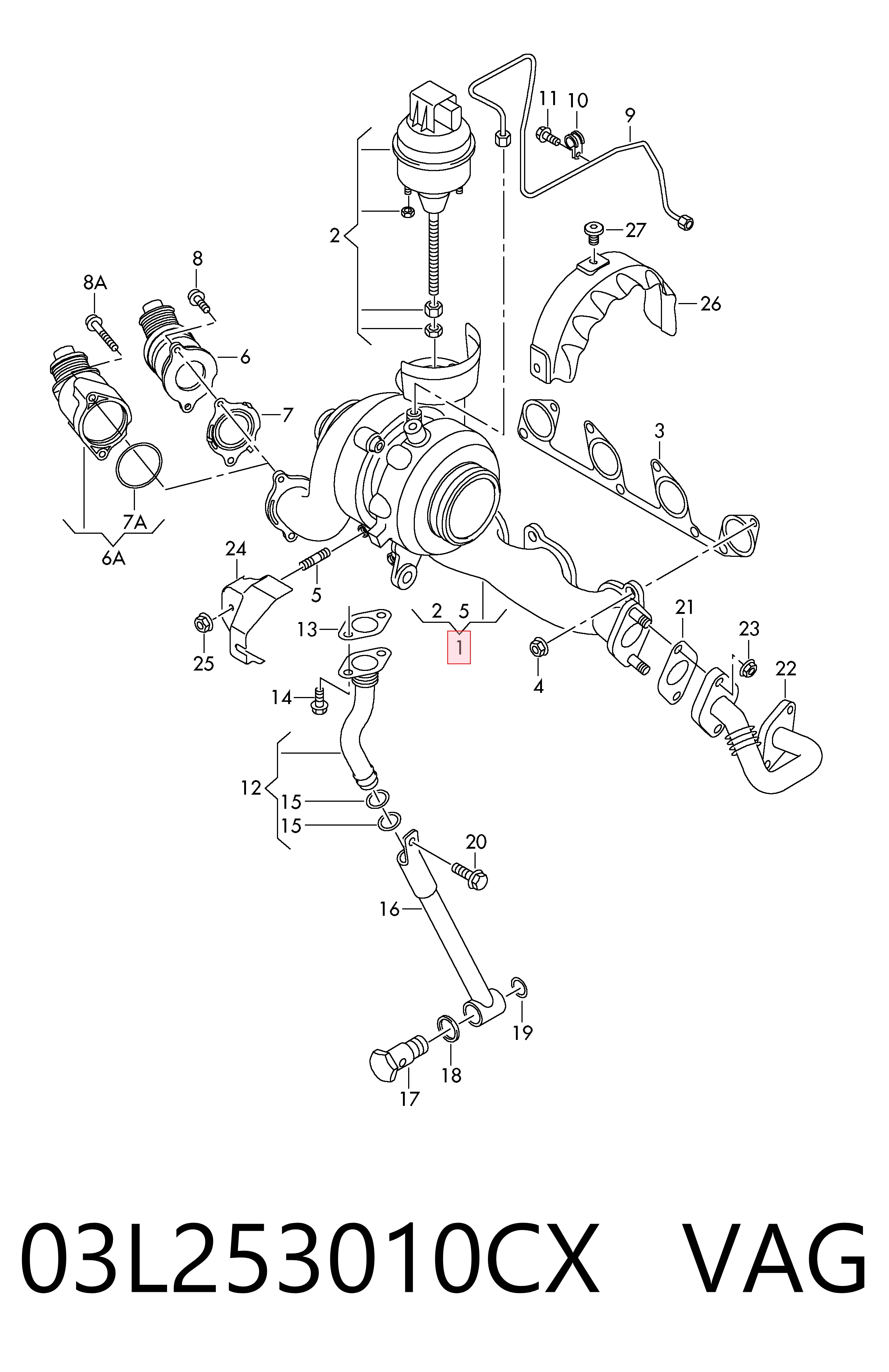 Turbocompresor 030TC18065000 Mahle Original