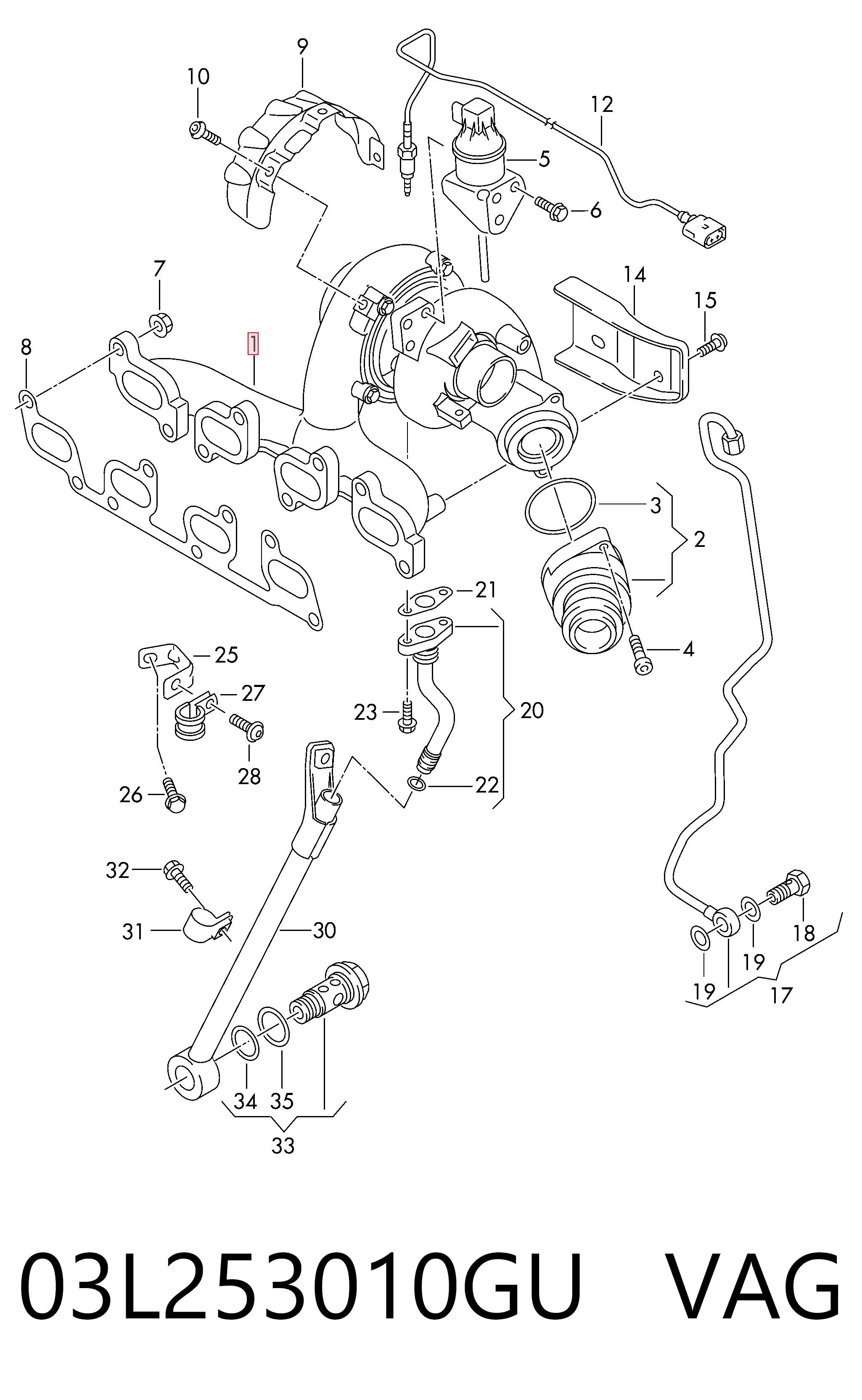 Turbo para Audi Q3  (8UB, 8UG)