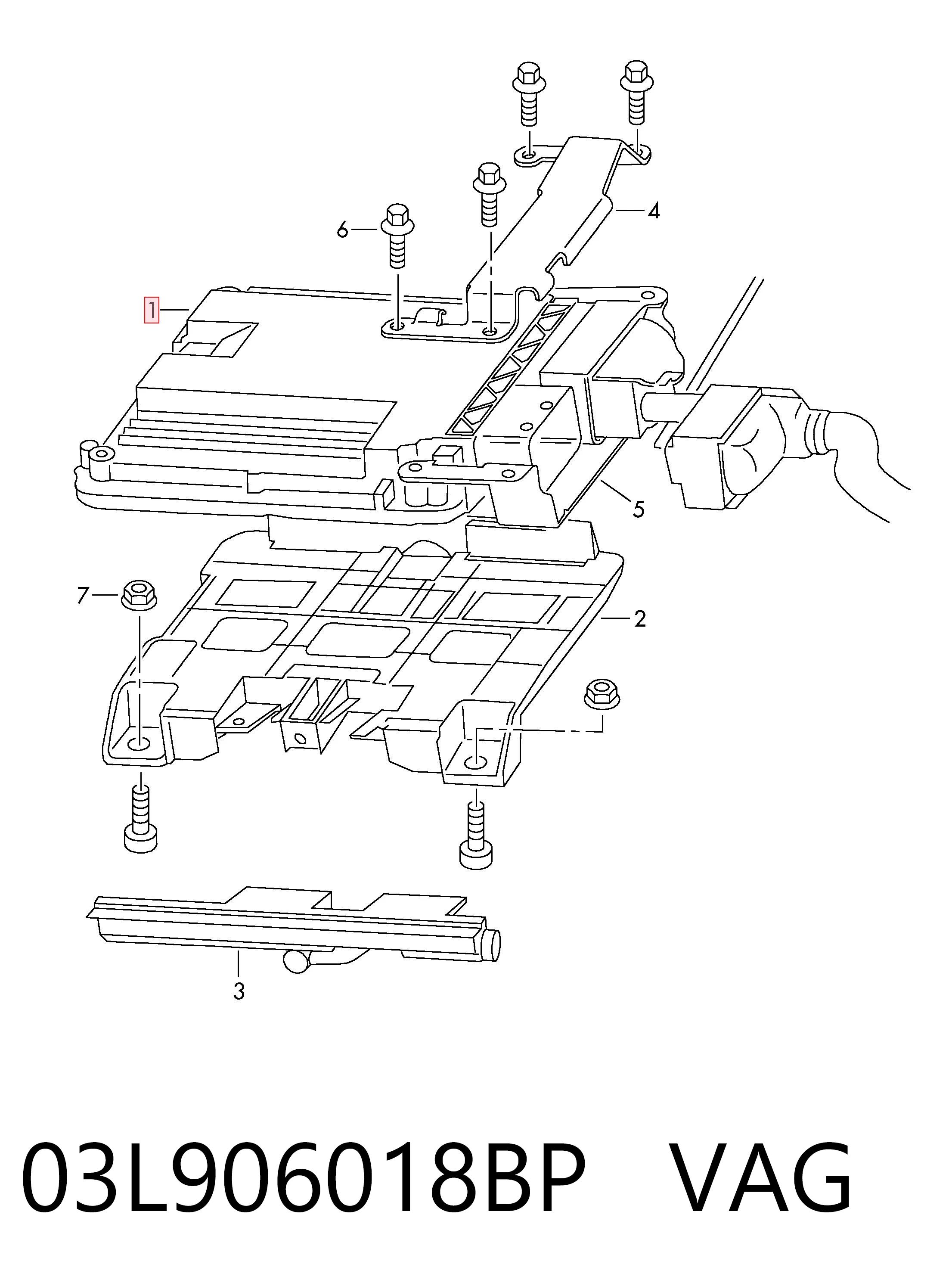 03L906018BP VAG Centralina Del Motor