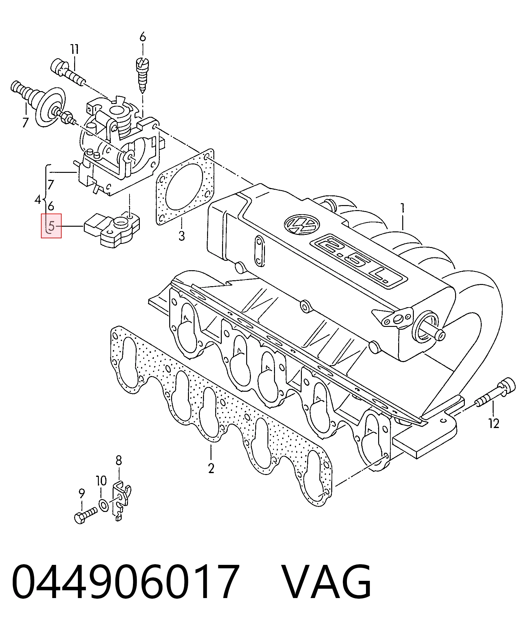044906017 VAG Centralina Del Motor