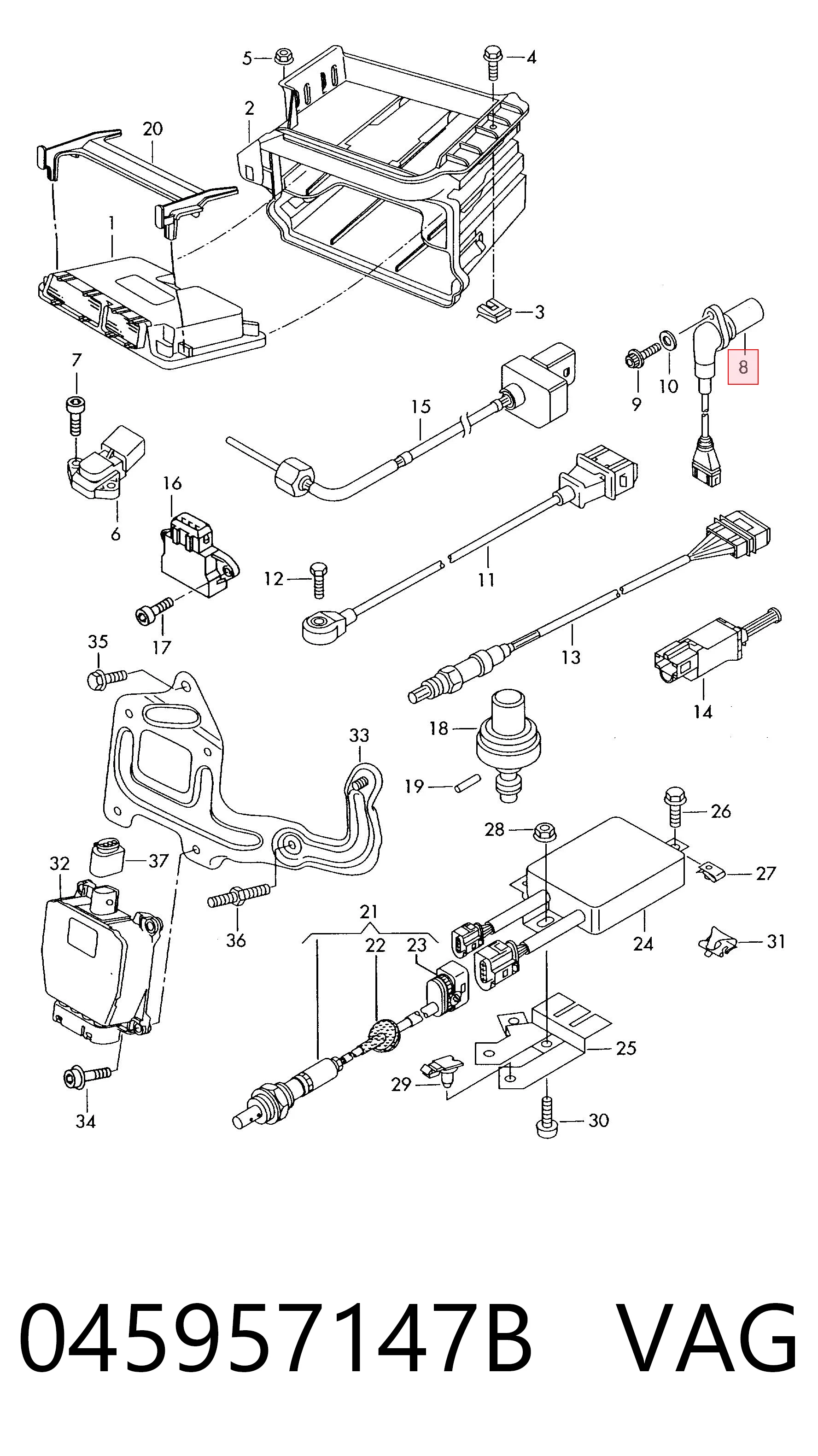 Sensor de árbol de levas VAG 045957147B precio, desde 40,81 EUR