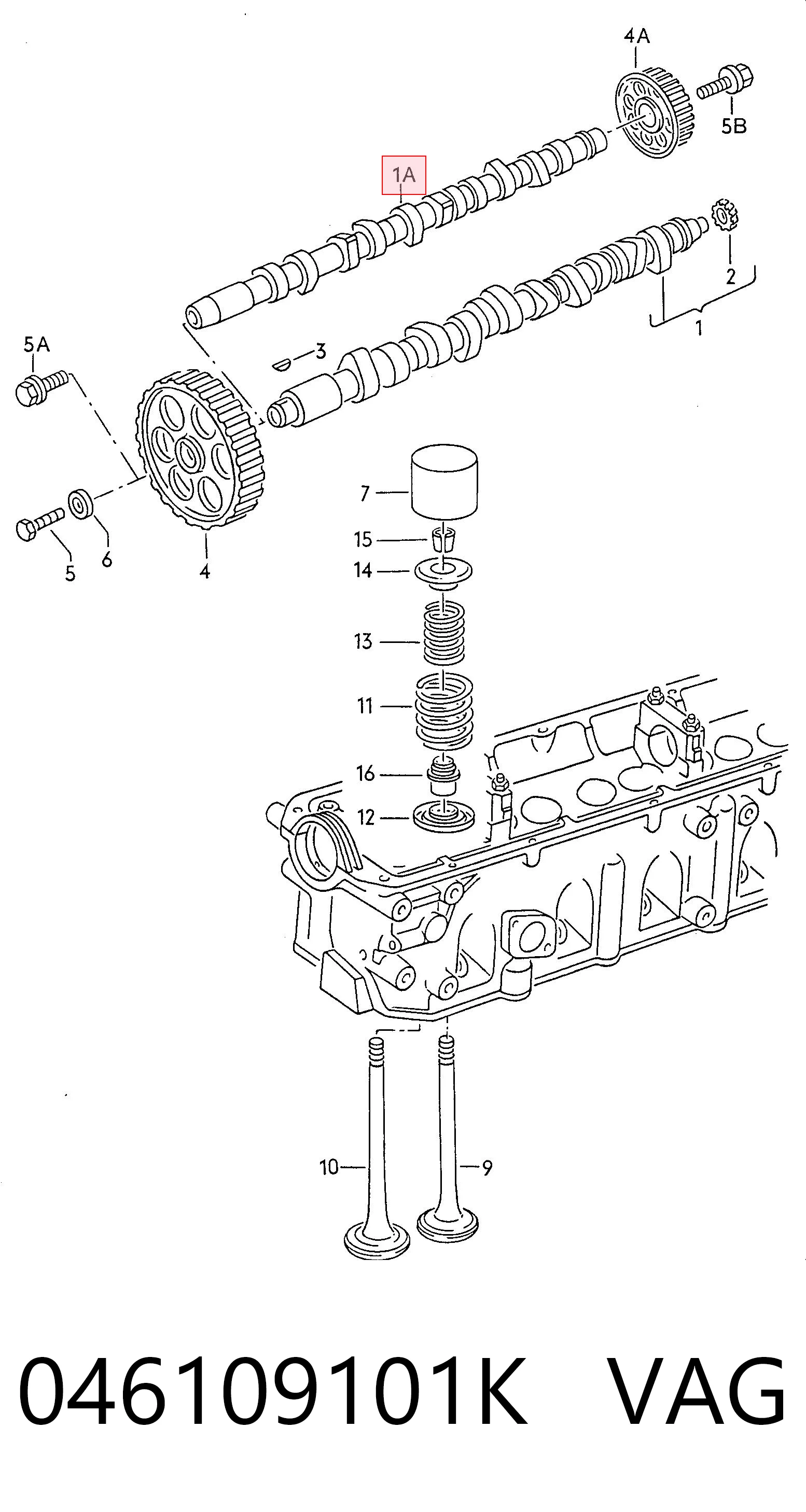 Árbol de levas Transporter bus (1990-2004) original desde 139,39 €