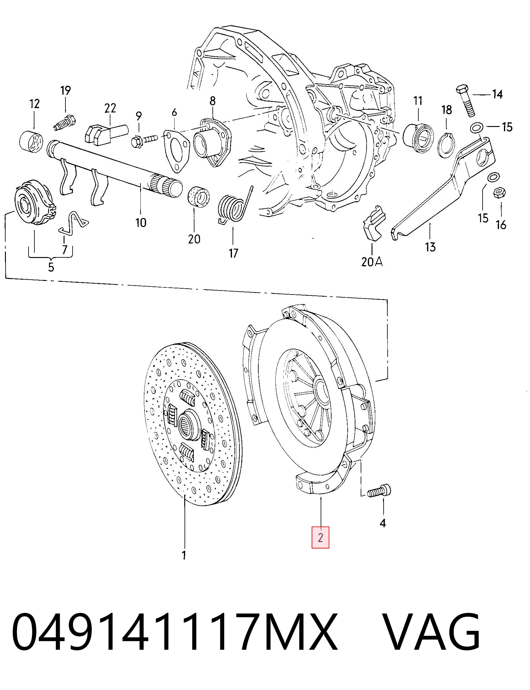plato de presion del embrague funcion para Audi 80 B1 82