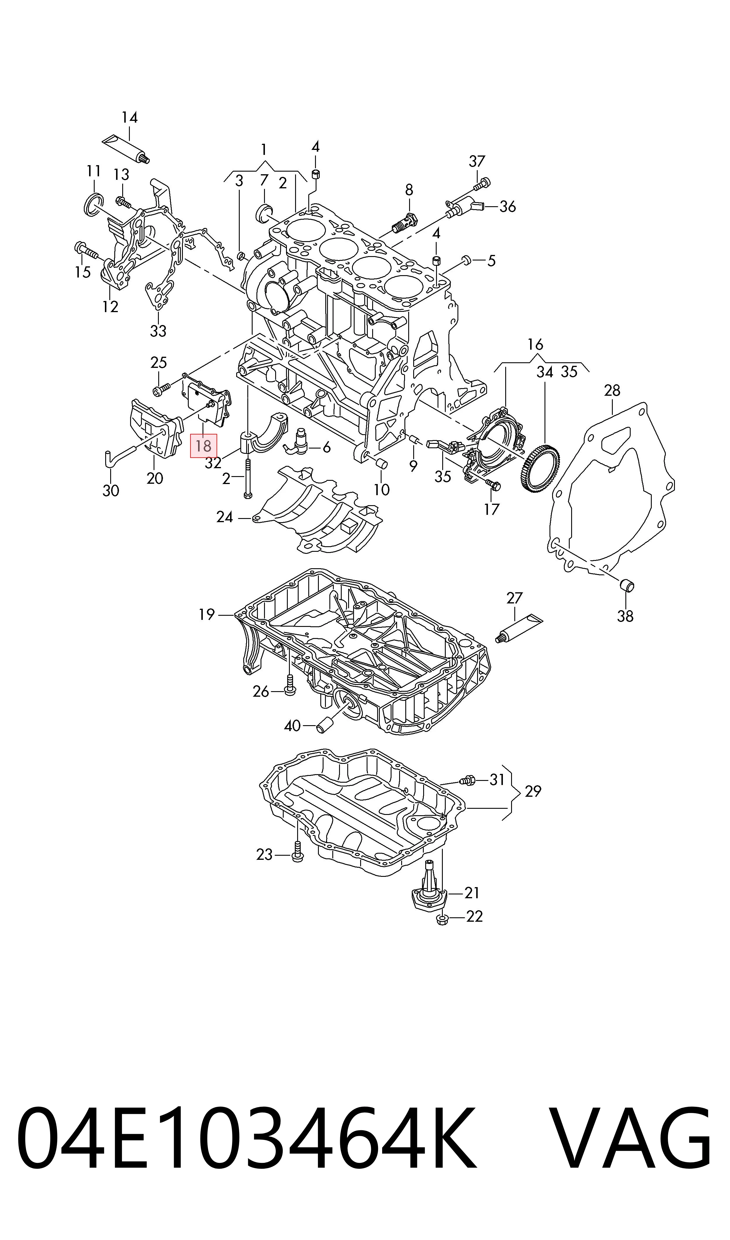 Tubo de aspiracion de bomba de aceite Volkswagen Caddy IV familiar (SAB, SAJ) (2015 - 2026) precio, desde 27,35 EUR