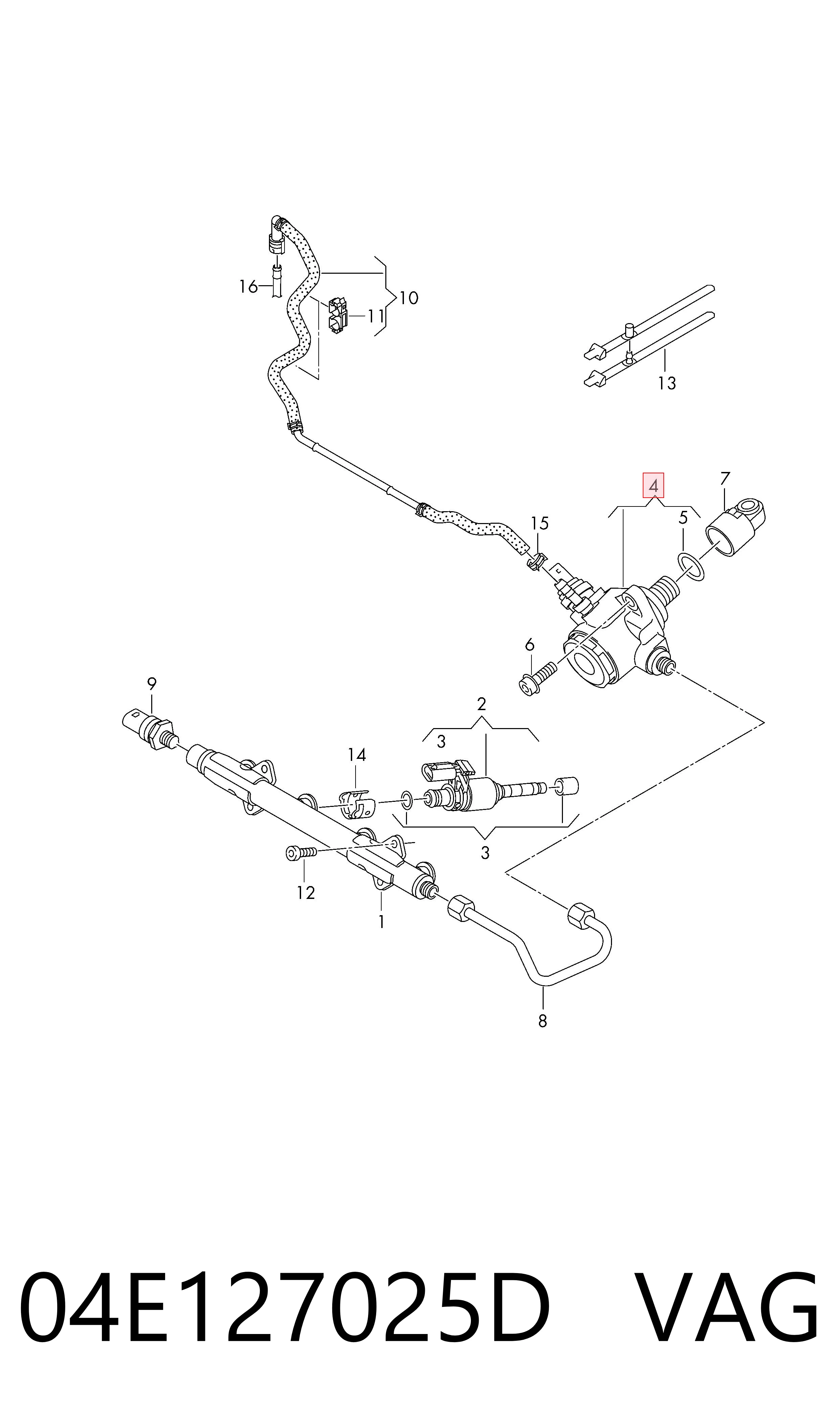 Bomba inyectora para Audi A4 8W2, 8WC