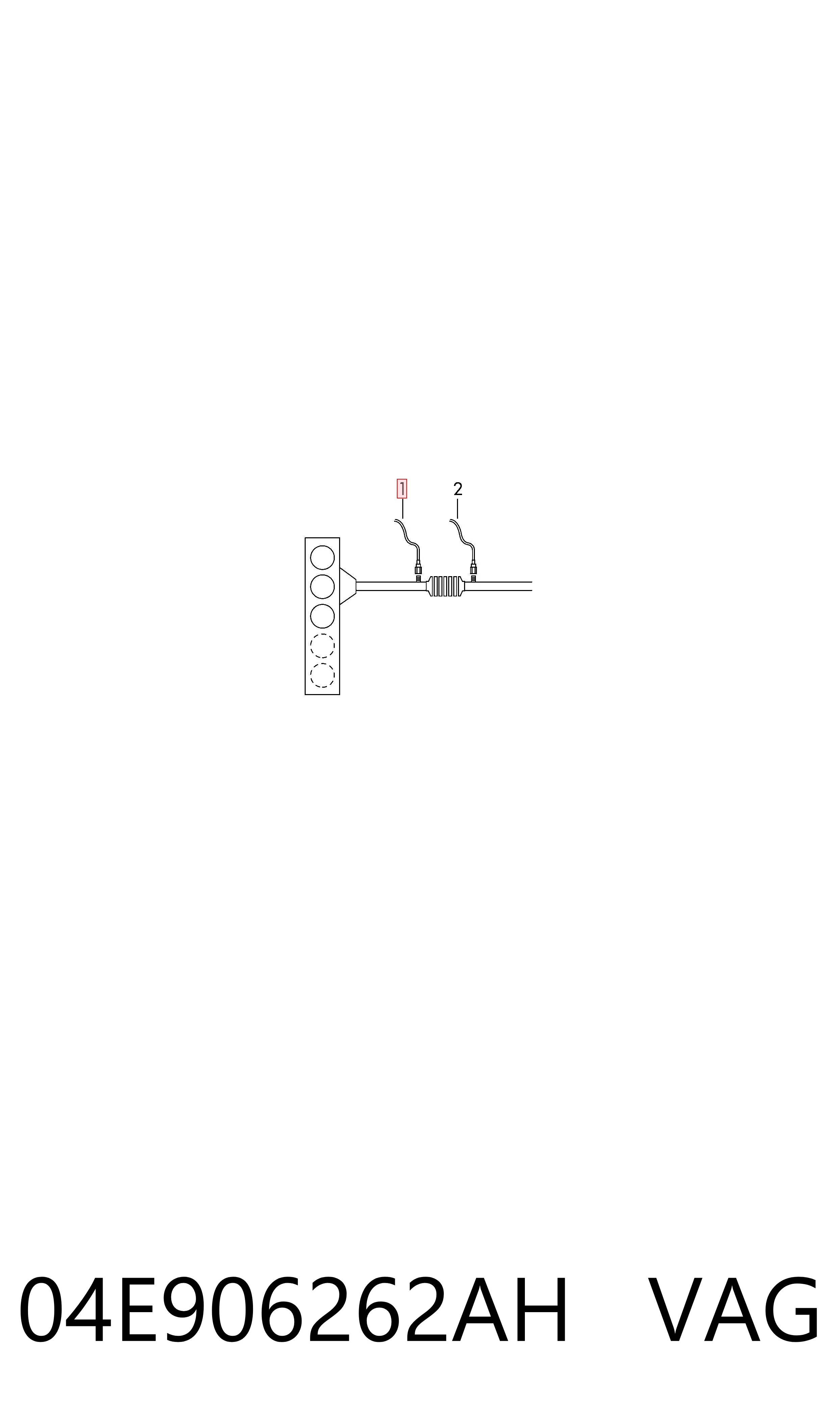 Sonda lambda de oxígeno posterior al catalizador VAG 04E906262AH precio, desde 55,24 EUR