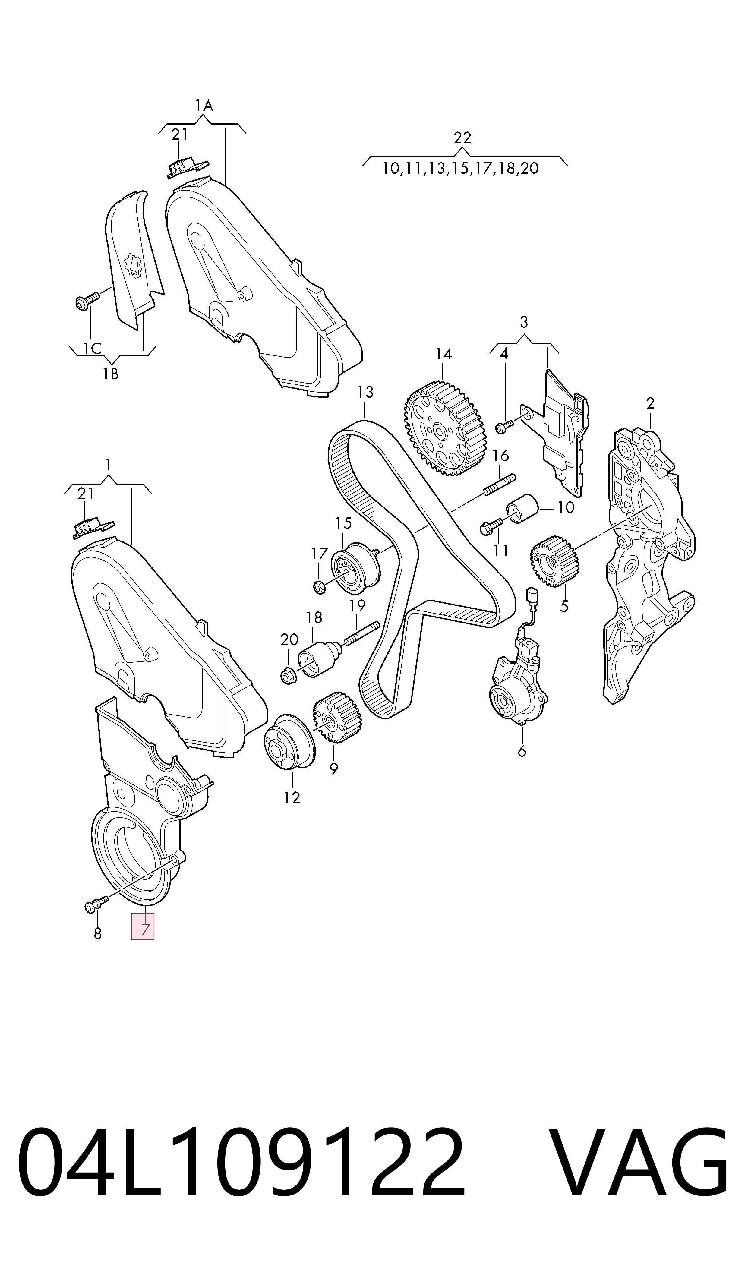  VAG 04L109122 precio, desde 92,04 EUR