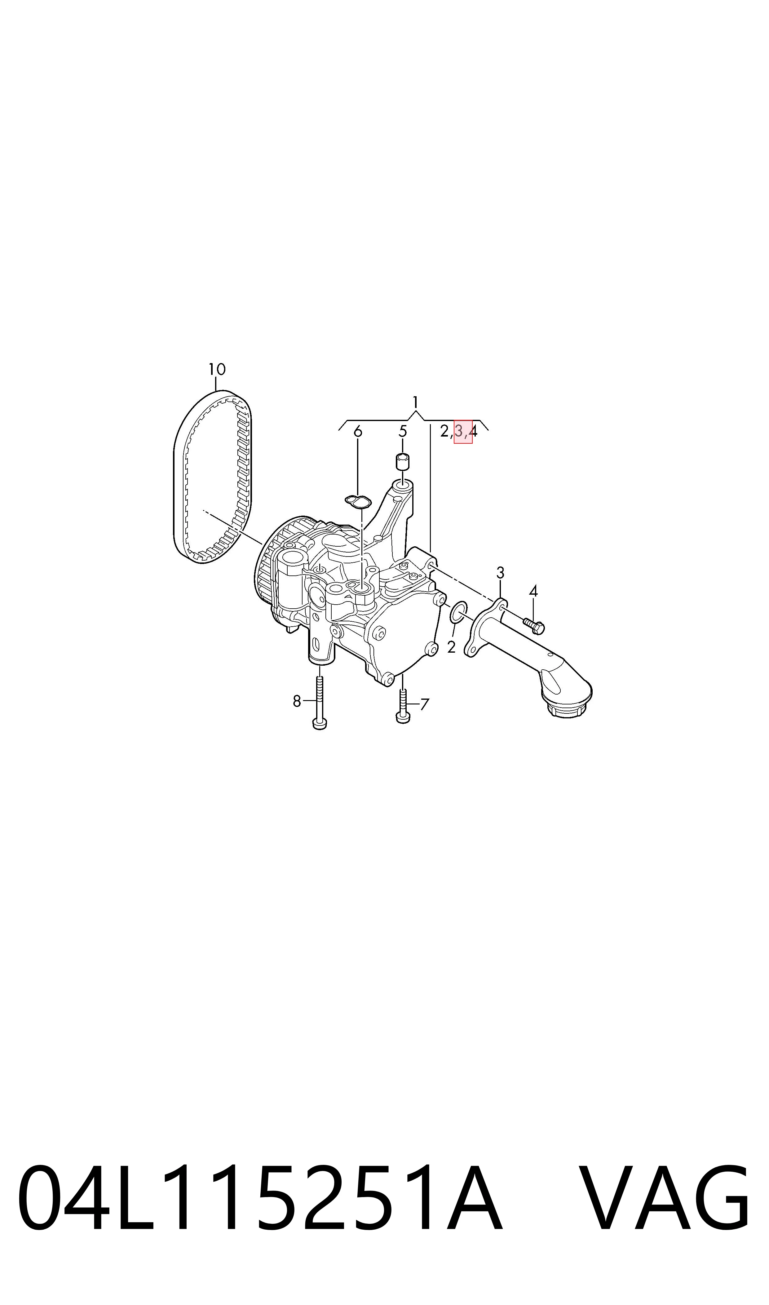 Tubo de aspiracion para Audi A3  (8VS, 8VM)