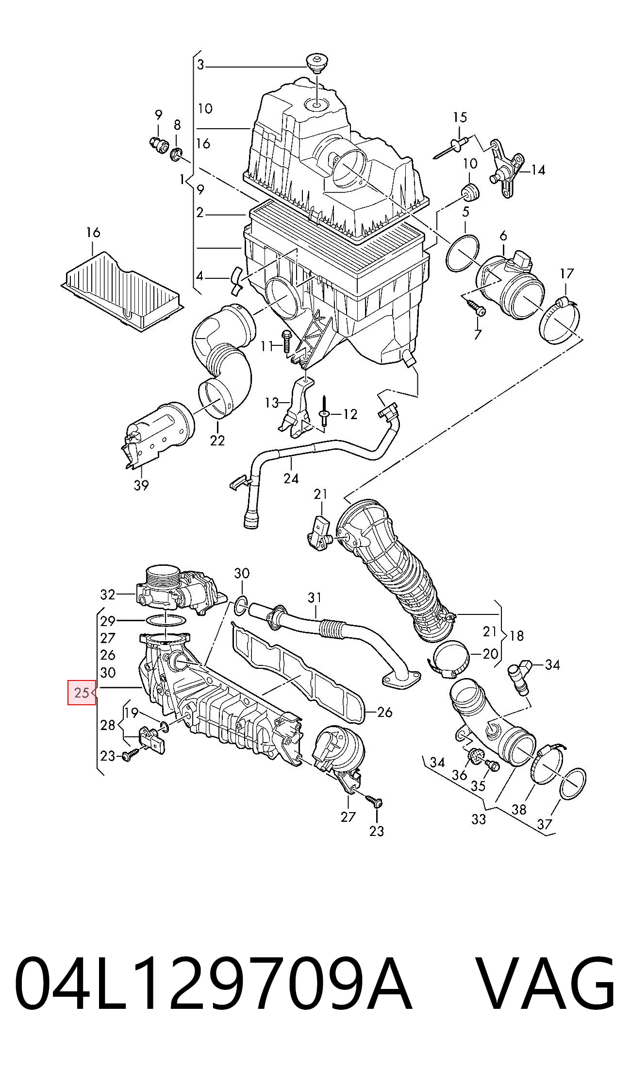 Colector de admisión para Volkswagen Crafter SY, SX, SYB, SYC, SYD, SYM