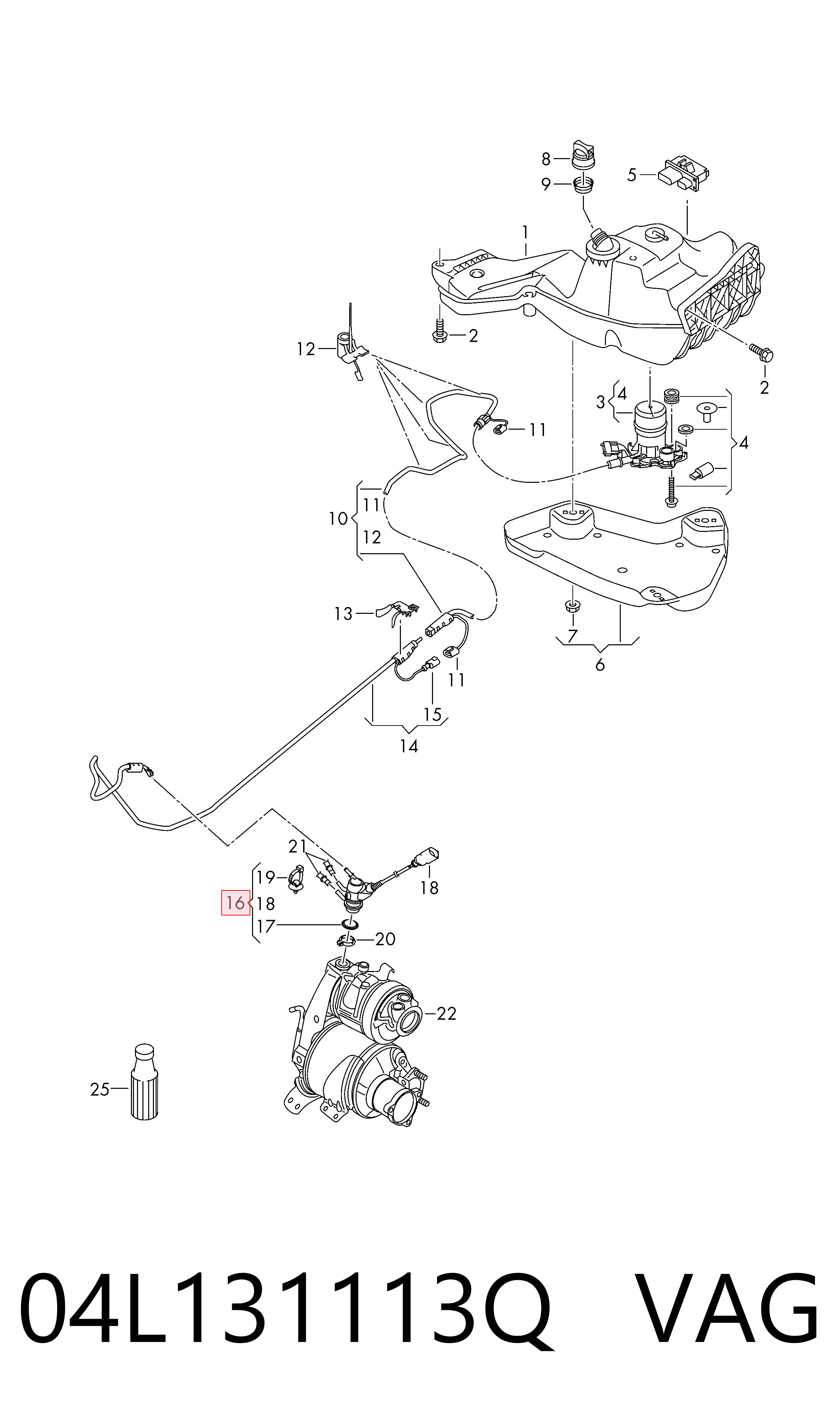 04L131113Q VAG Inyector AdBlue