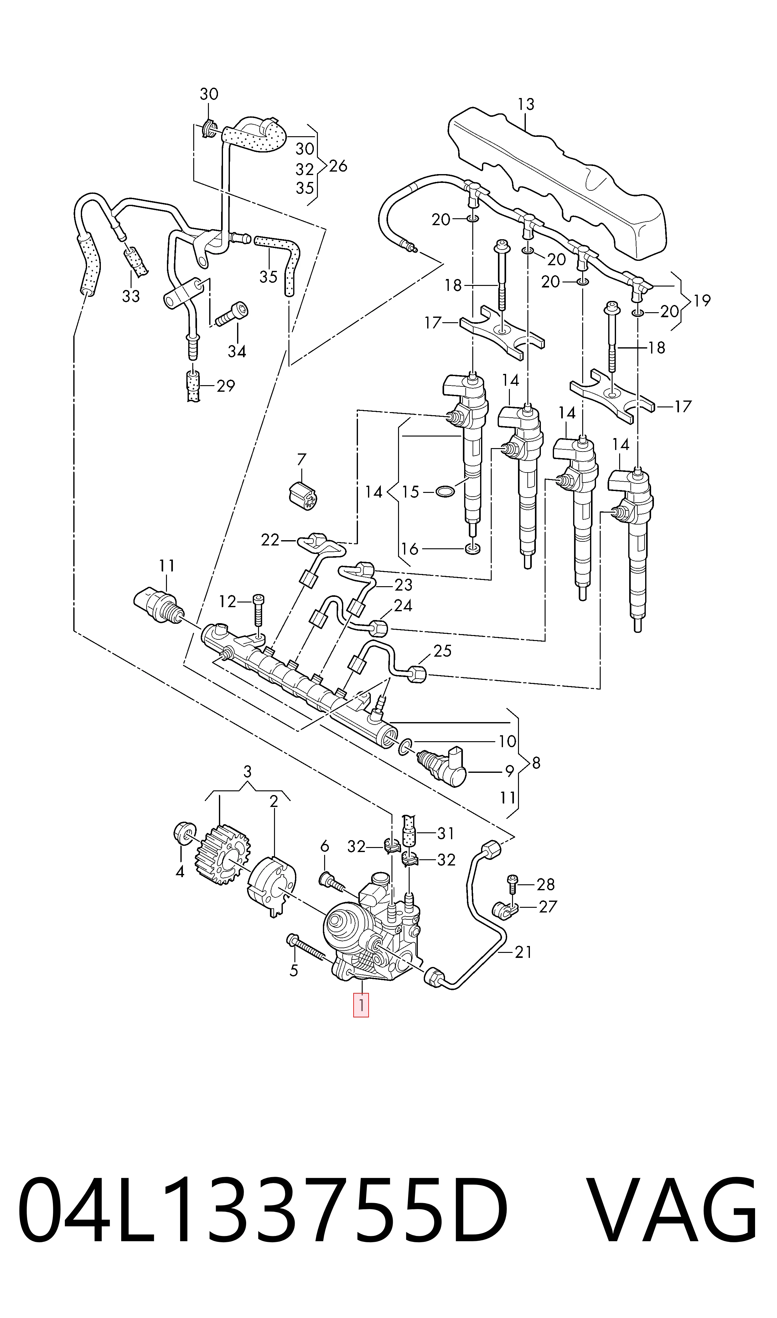  Bomba inyectora Volkswagen Golf 
