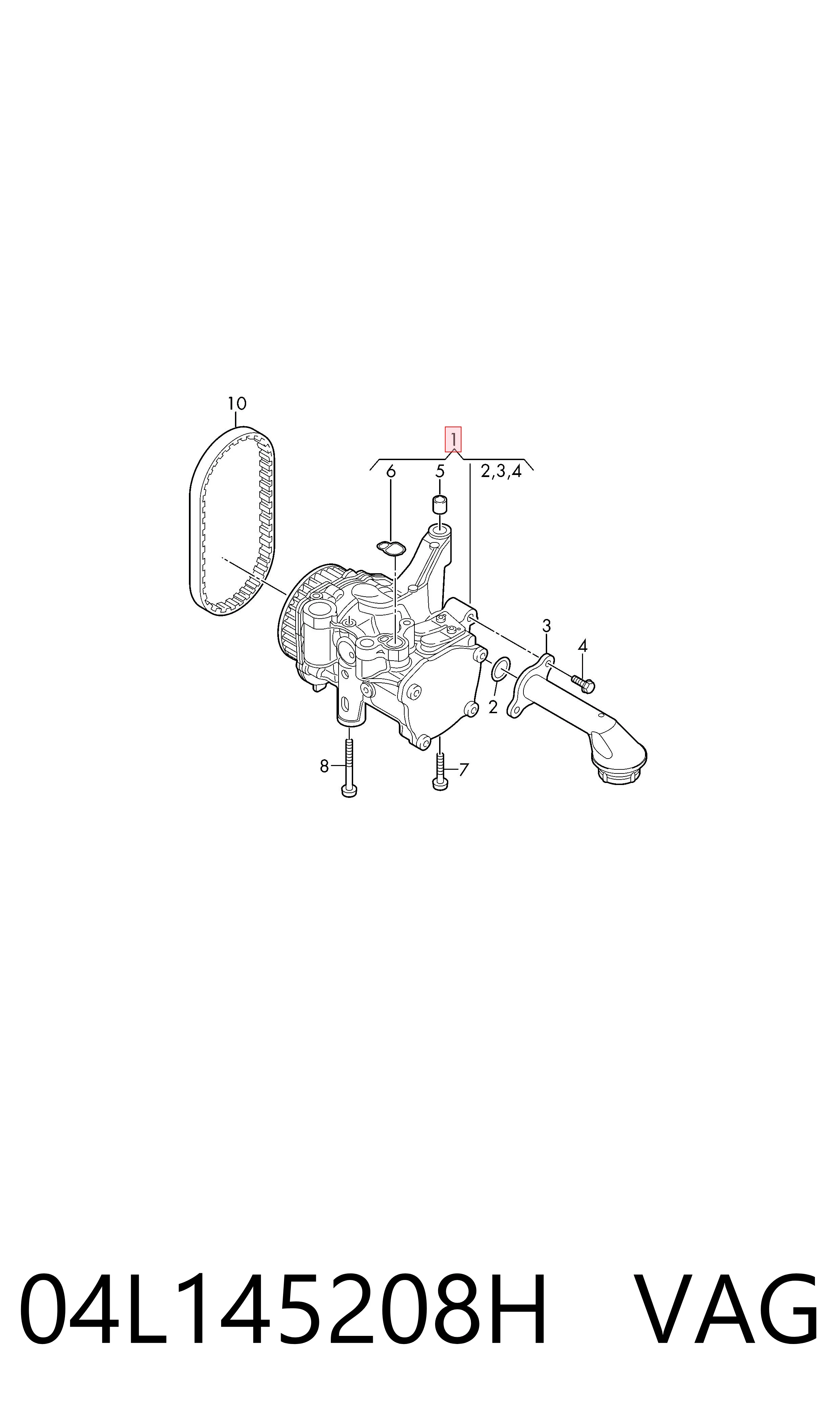 Bomba de aceite VAG 04L145208H precio, desde 191,66 EUR