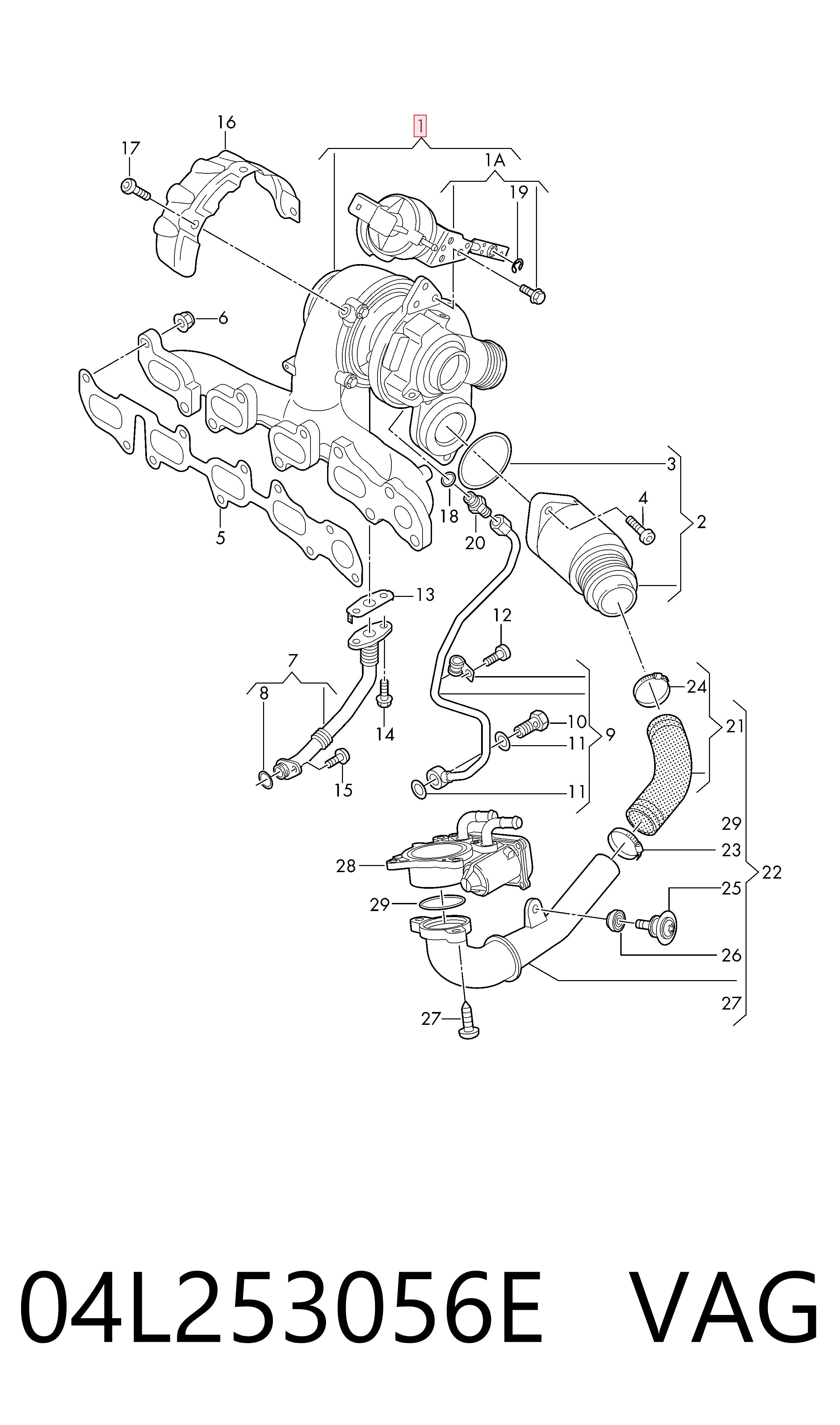 Turbo para Audi A4  (8W2, 8WC)