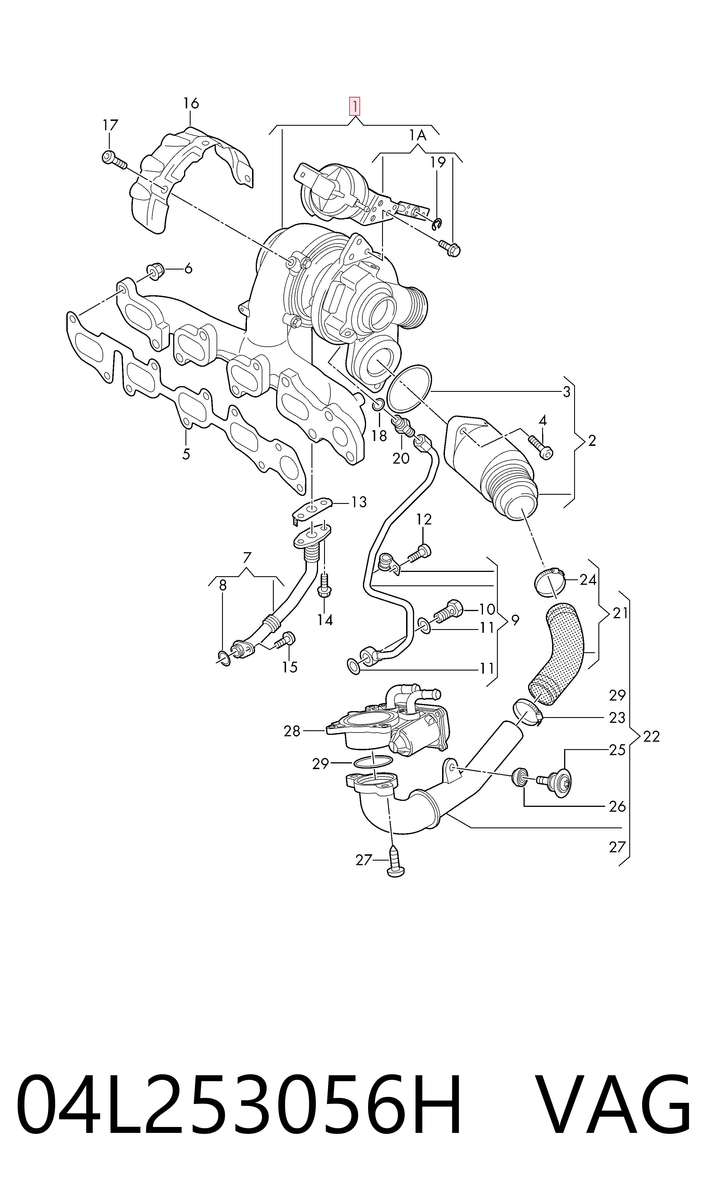  Turbocompresor Audi A4 